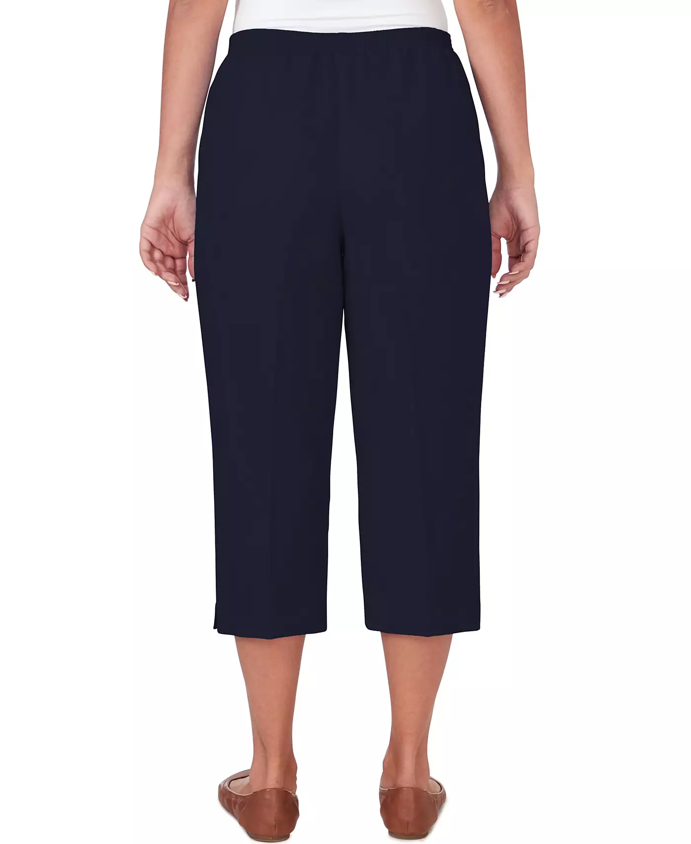 Джинсовые брюки-капри Alfred Dunner Petite Classics с пуговицами