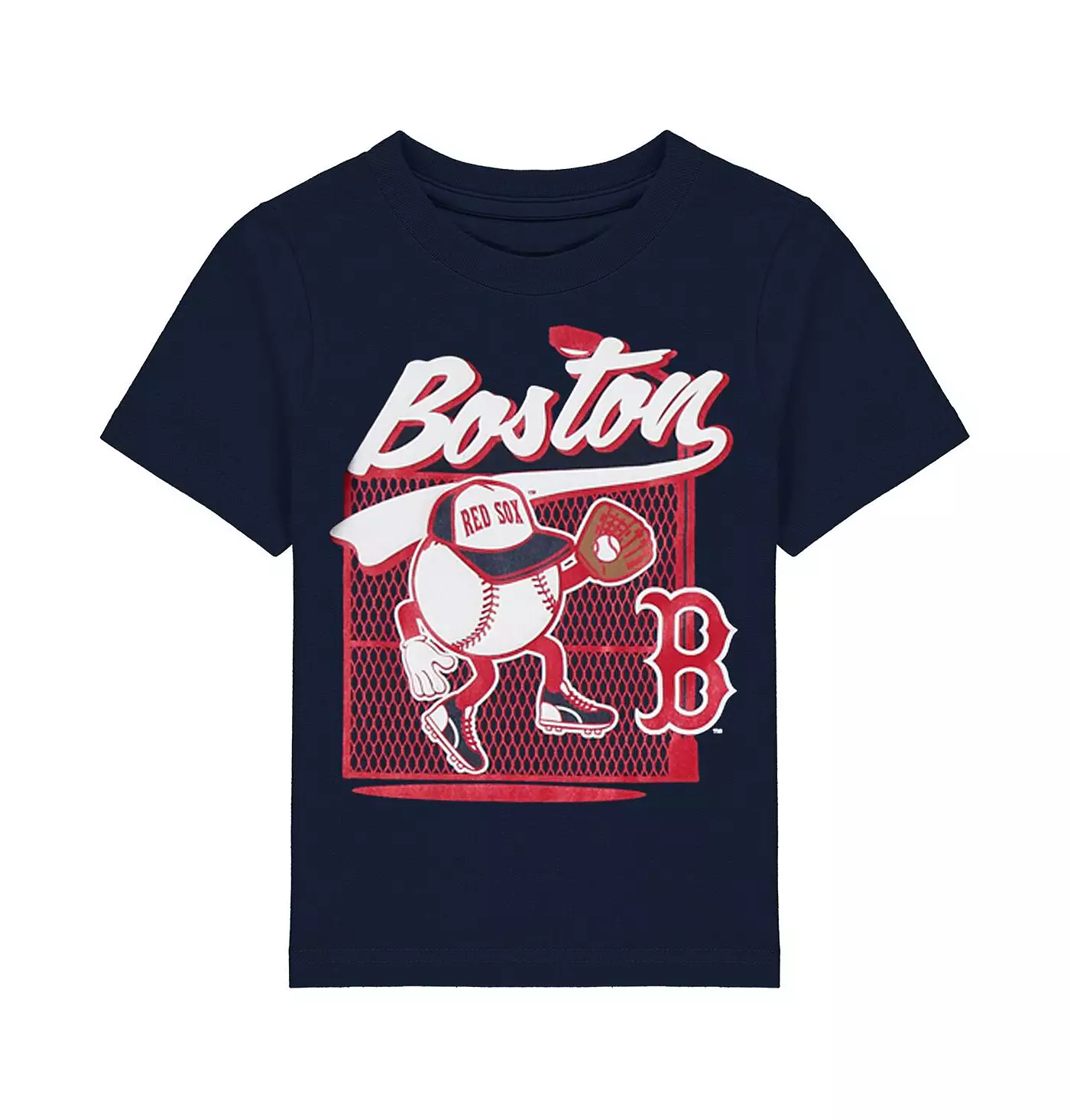 Футболка Outerstuff Infant Boys and Girls Navy Boston Red Sox On the Fence