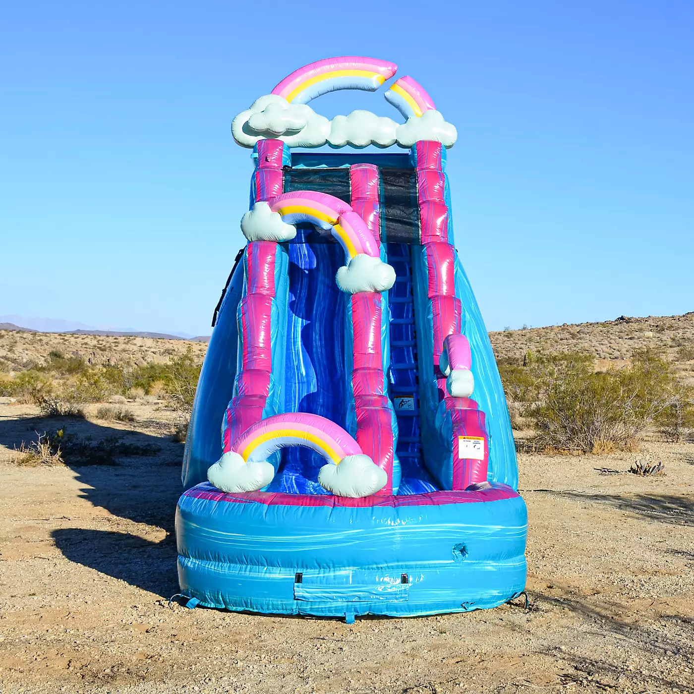 Jumporange Imperfectly Perfect Коммерческий класс Надувная водная горка с отсоединяемым глубоким бассейном для детей и взрослых (с нагнетателем), для использования на открытом воздухе и в помещении, для влажного и сухого использования, высокая надувная во