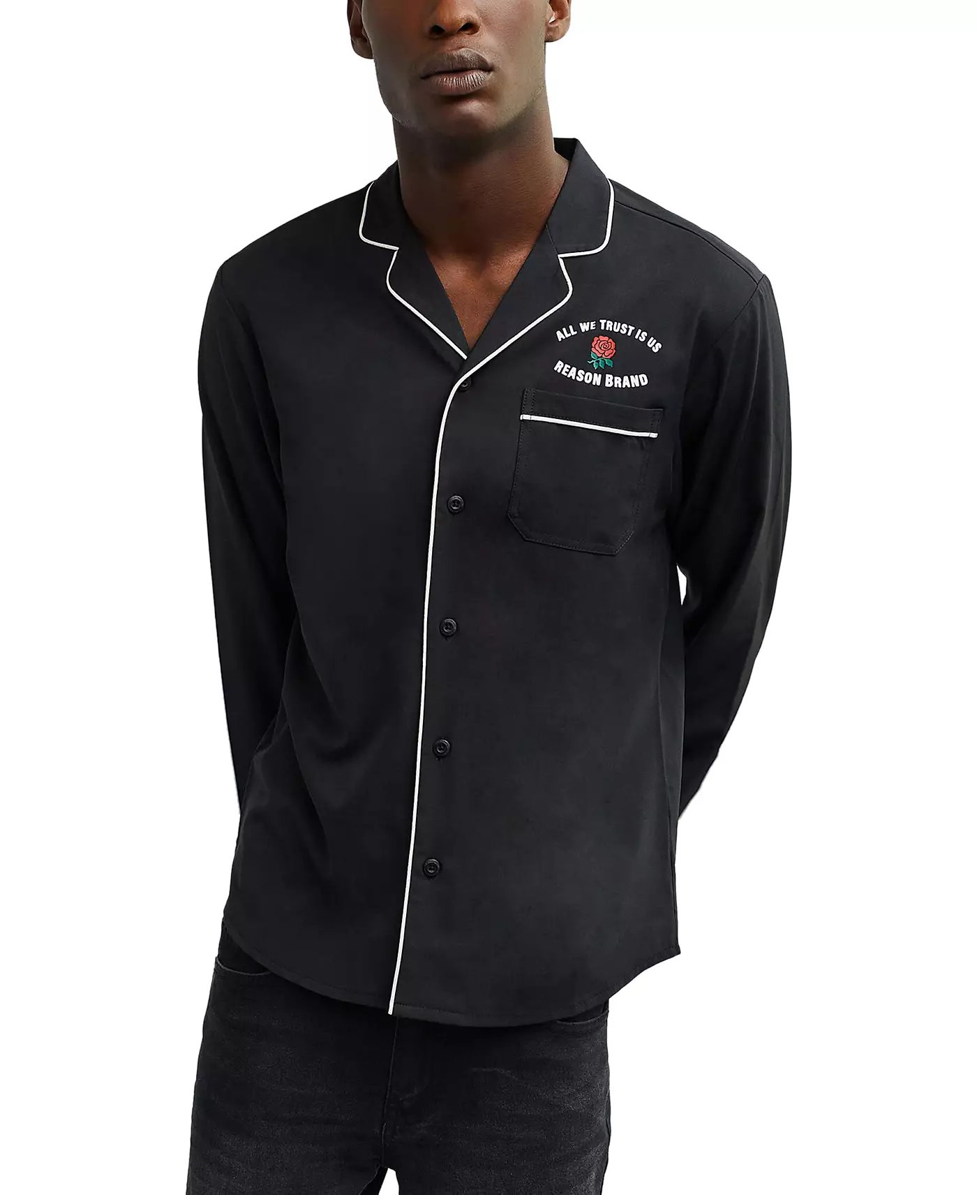 Мужская рубашка с длинным рукавом Reason All We Trust