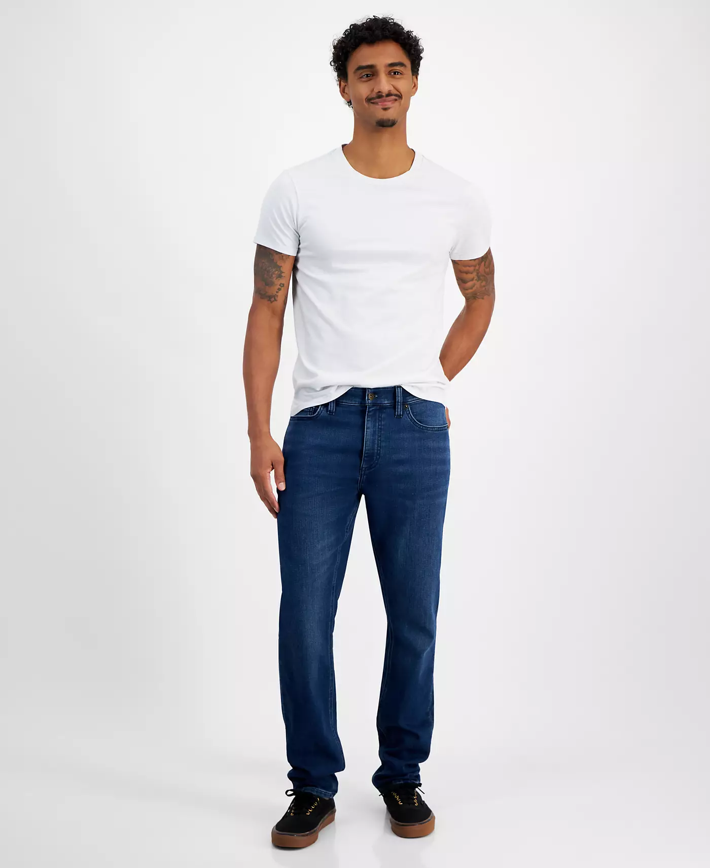 Мужские джинсы Sun + Stone Highland Comfort Slim Fit Stretch, созданные для Macy's