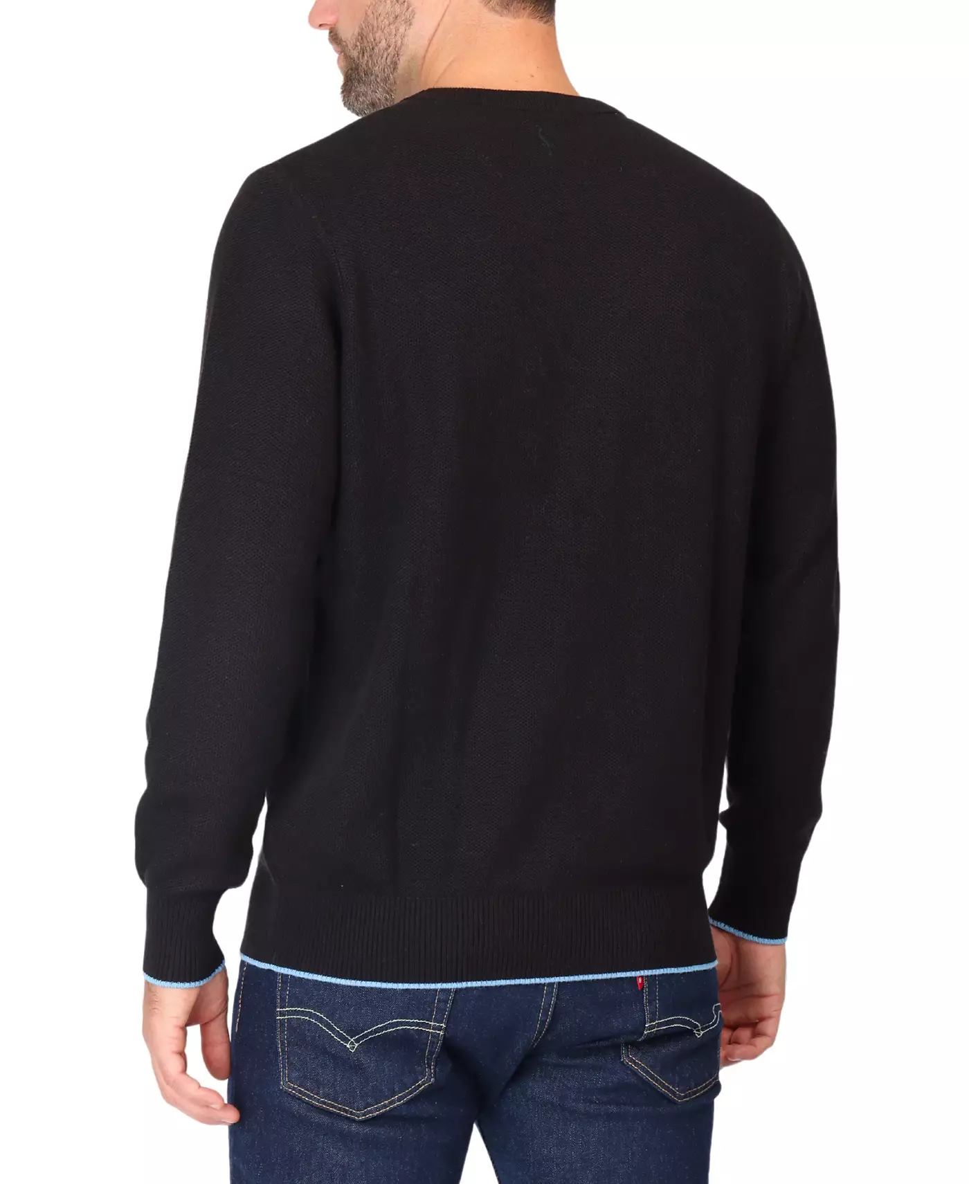 Текстурированный вафельный свитер с круглым вырезом Tailorbyrd