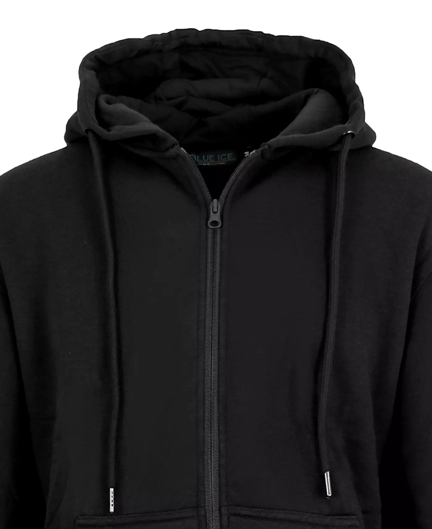 Мужская толстовка с капюшоном Blue Ice на флисовой подкладке и молнии