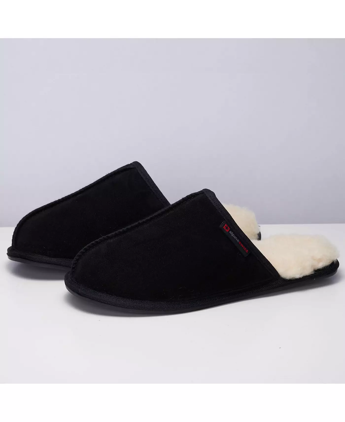 Мужские тапочки Alpine Swiss Microsuede Memory Foam Scuff Slips Comfort Slip On Shoes