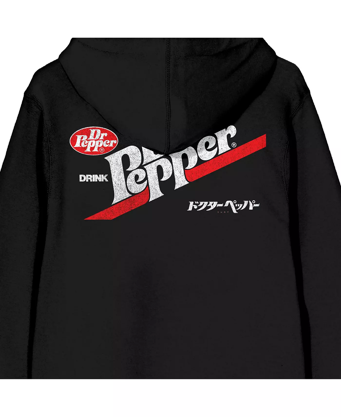Мужская толстовка с капюшоном Dr. Pepper Kanji Logo Black Zip-Up - L