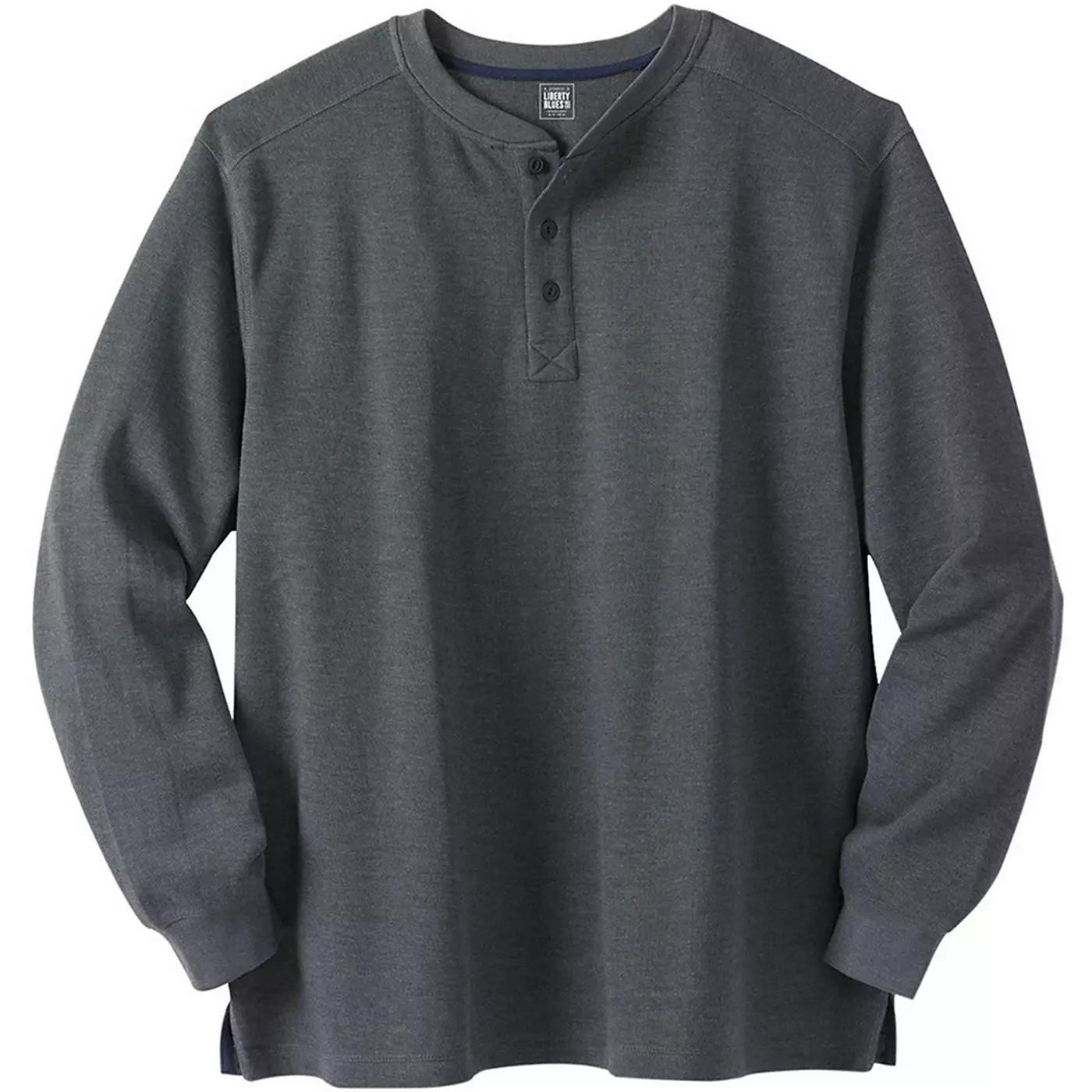 Liberty Blues Big & Tall от KingSize Ribbed Knit Henley