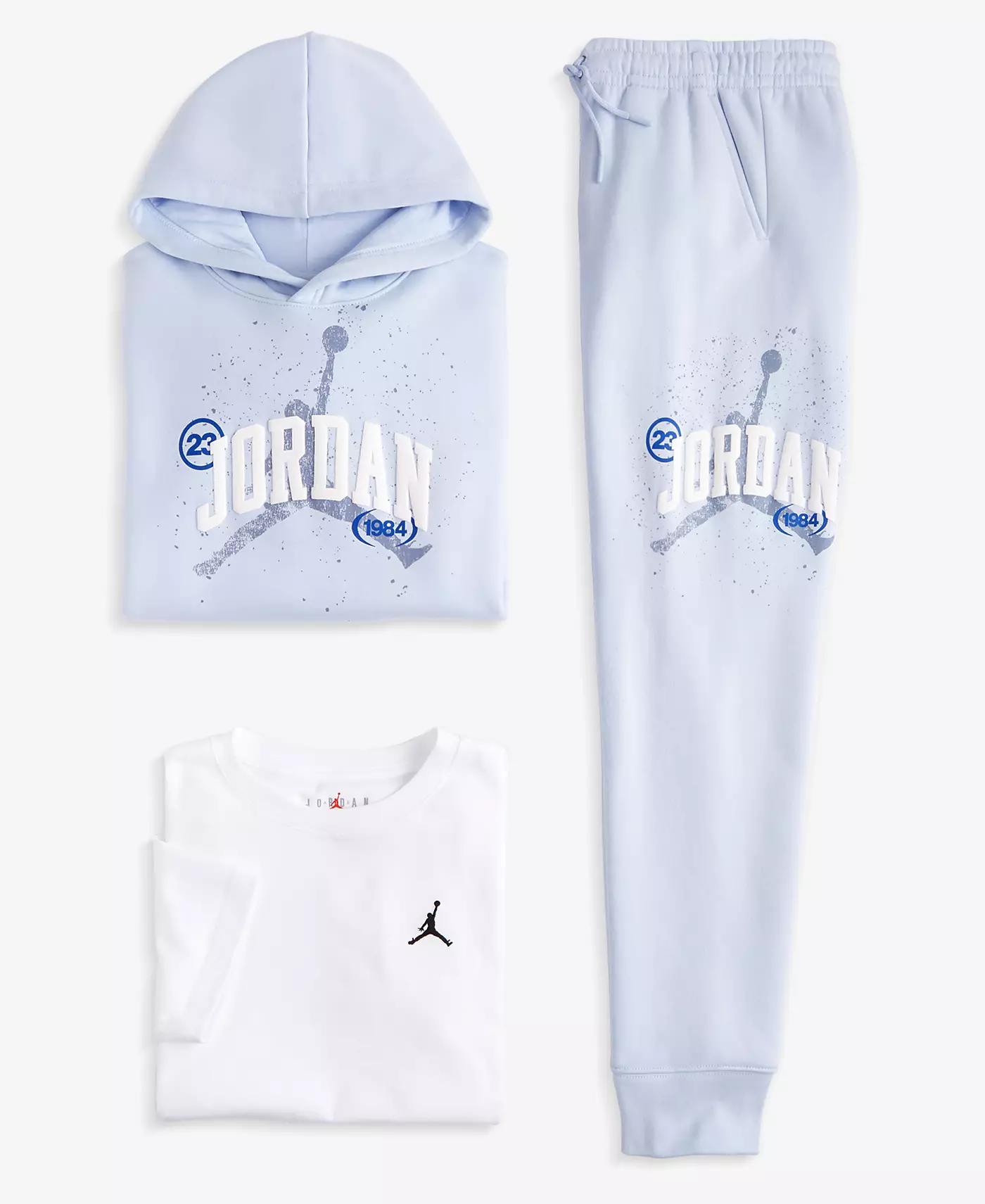 Толстовка с капюшоном Jordan Big Boys, футболка и спортивные штаны