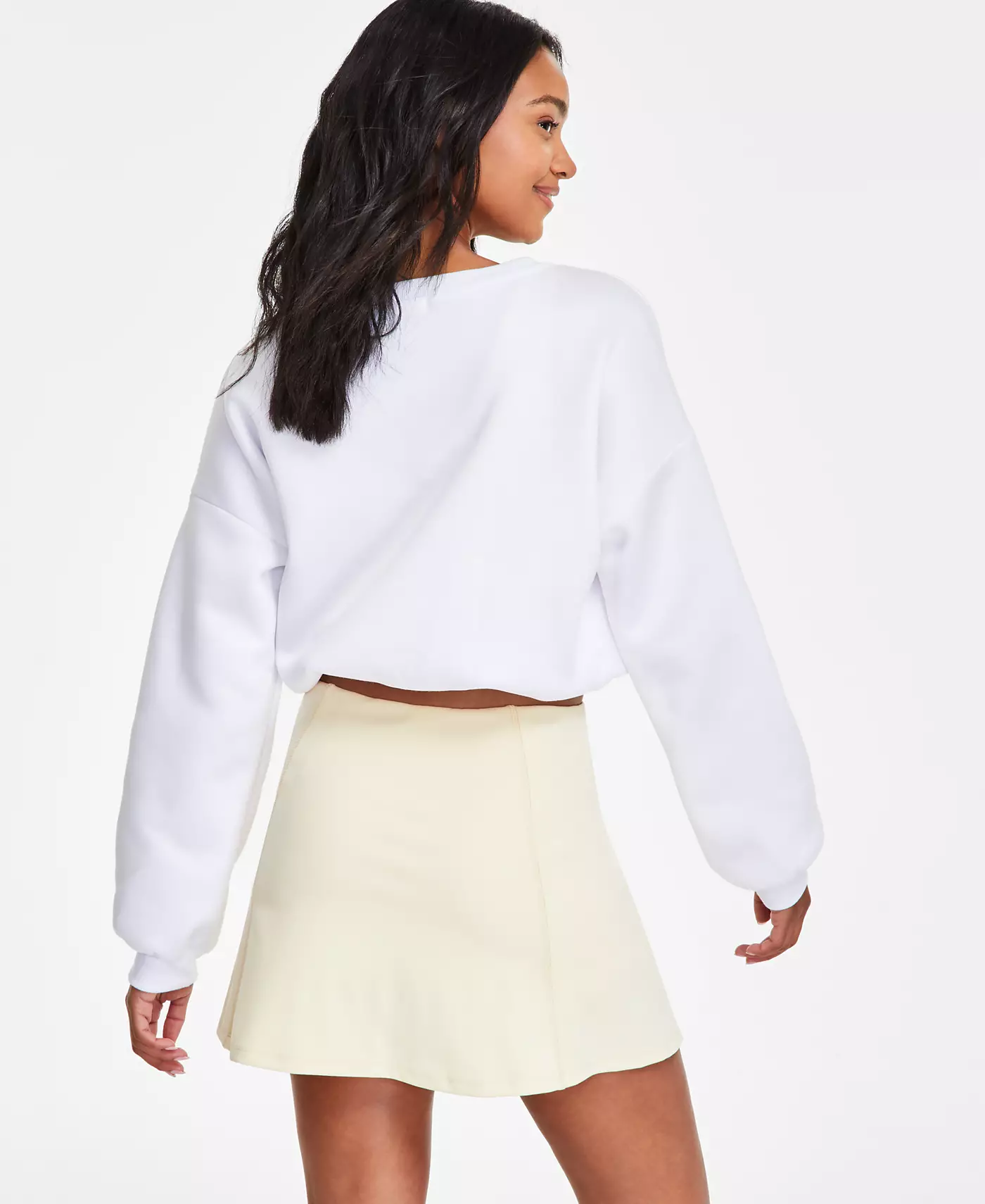 Спортивная флисовая толстовка Madden Girl Juniors Twofer Bubble Hem