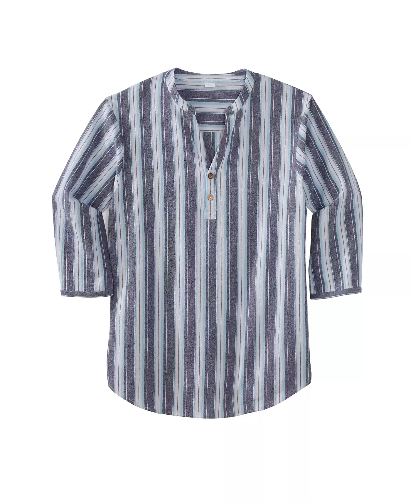 Рубашка KingSize Big & Tall из марли с воротником-стойкой