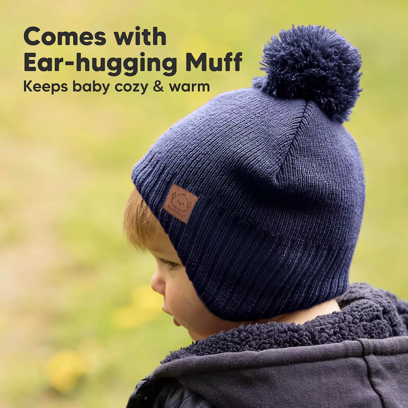 KeaBabies Muff Baby Beanie, Детская шапка для мальчиков, девочек, Зимние шапки для детей, новорожденных, младенцев, малышей 0-36 месяцев