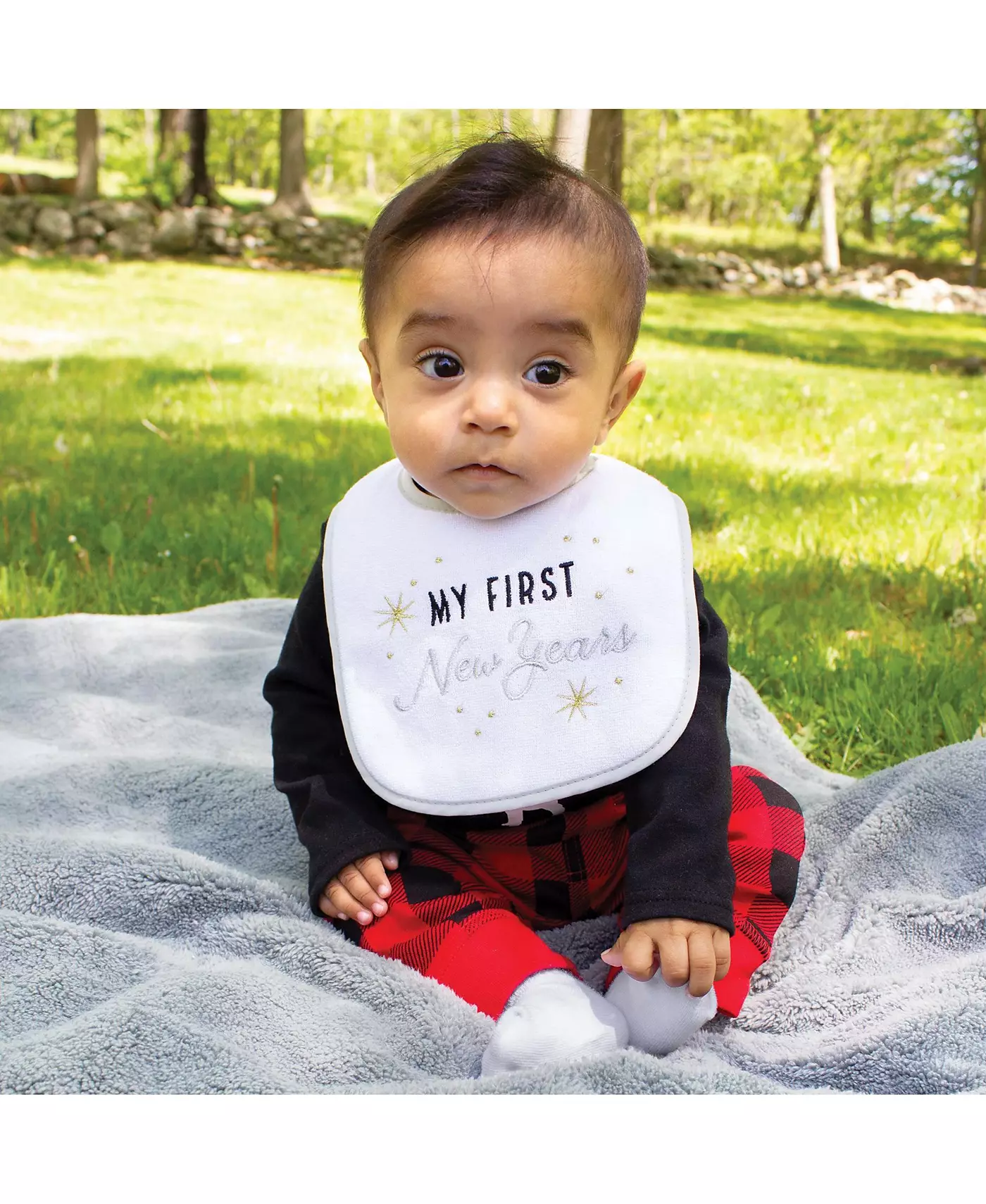 Праздничные нагрудники Hudson Baby, 10 шт. в упаковке, 10 праздничных нарядов, один размер