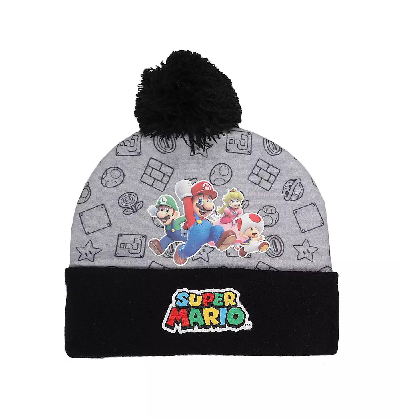 Комплект из шапки-бини и перчаток для мальчиков и девочек SUPER MARIO Boys Brothers and Princess Peach Youth