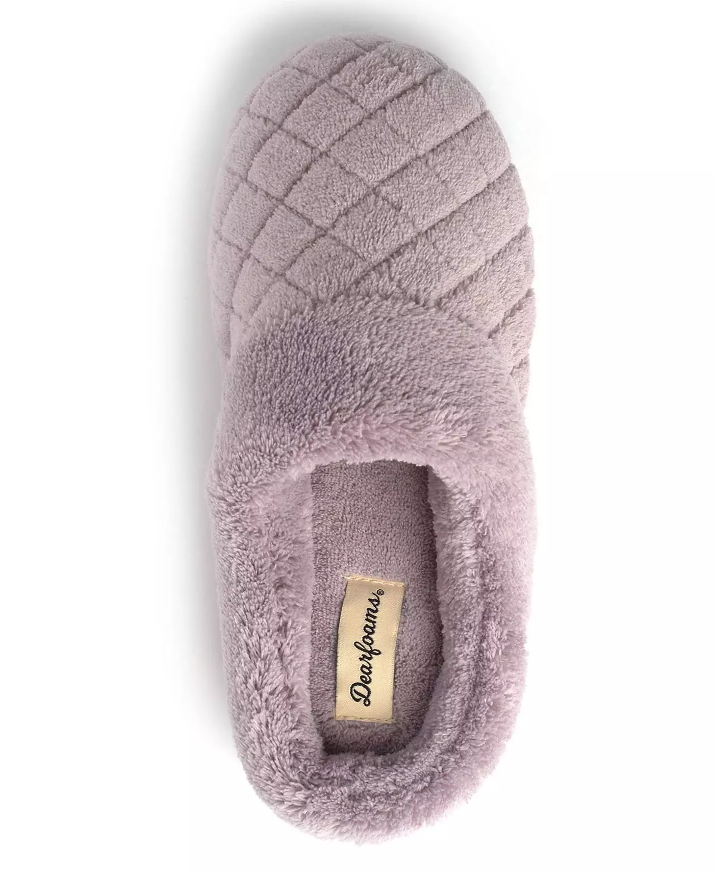 Женские стеганые махровые тапочки Dearfoams Libby