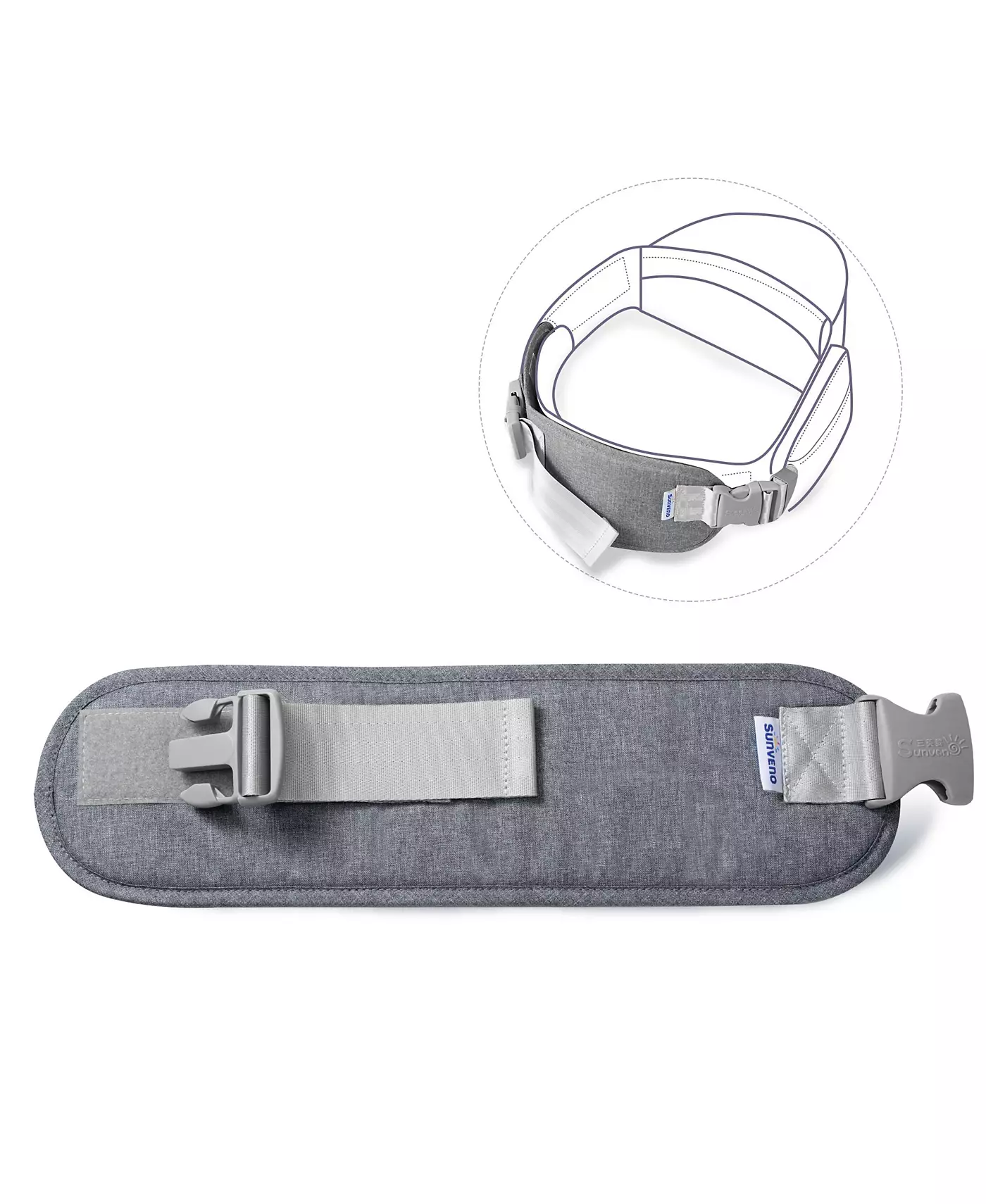 Эргономичное детское автокресло Sunveno 3 в 1 с поясным сиденьем для новорожденных и малышей весом 20 фунтов и старше с большой грузоподъемностью для использования в любое время года