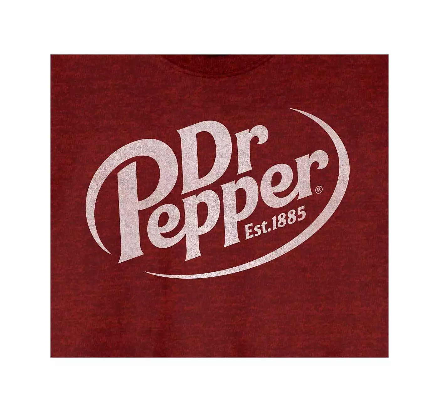 Футболка Dr. Pepper Big & Tall Est. 1885 Maroon Logo Black Graphic Tee-4XL