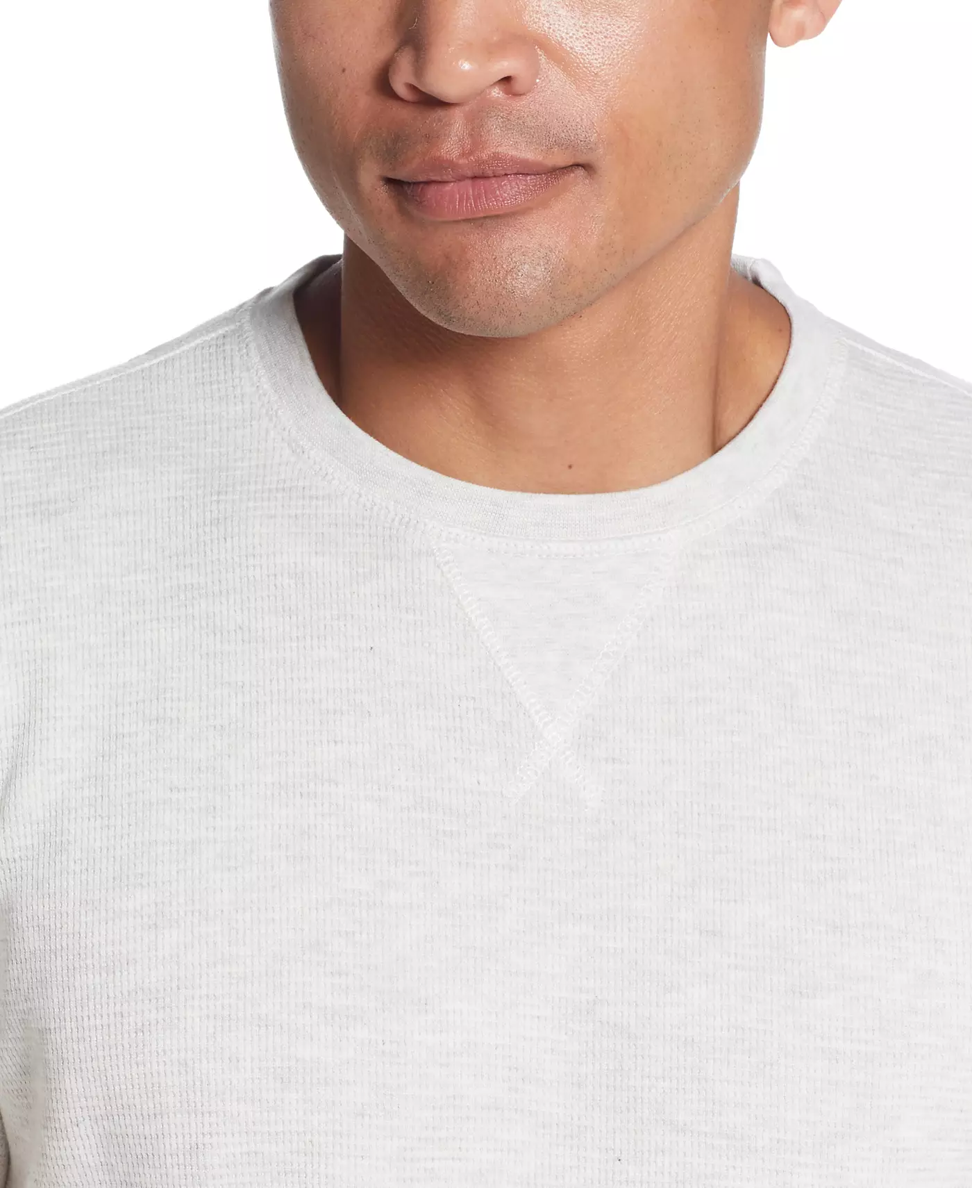 Мужская водонепроницаемая винтажная рубашка с длинными рукавами и круглым вырезом из вафельной ткани