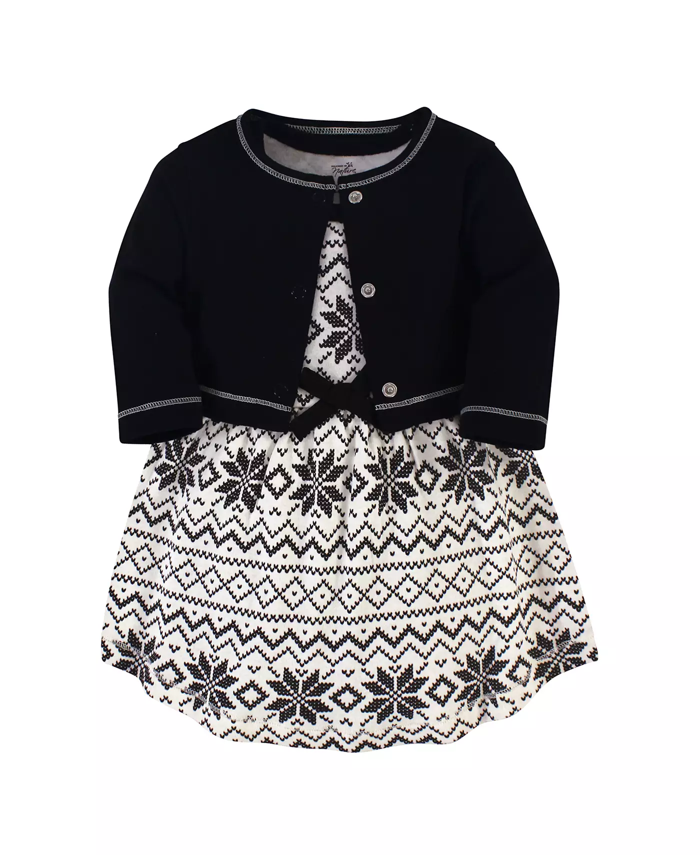 Комплект из 2 предметов: платье и кардиган из органического хлопка для девочек от Touched by Nature