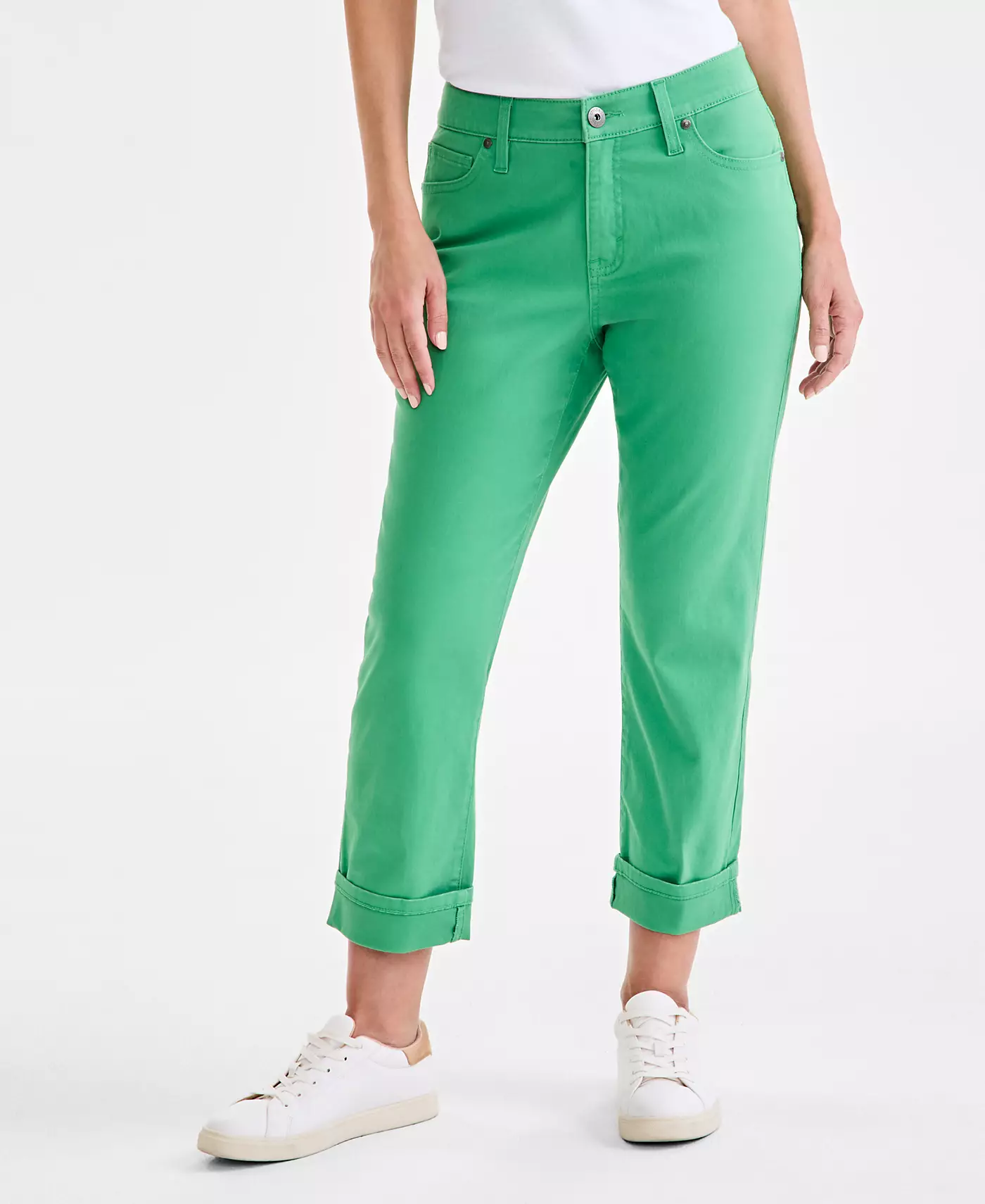 Женские джинсы-капри средней посадки Style & Co Curvy