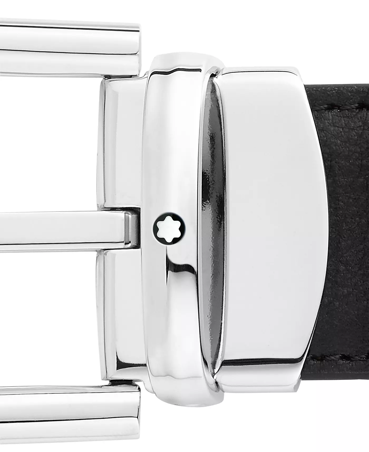Ремень Montblanc Horseshoe Buckle двусторонний из кожи
