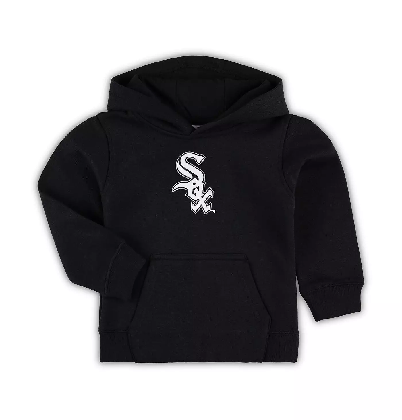 Outerstuff Малыши Мальчики и Девочки Черный Chicago White Sox Team Primary Logo Флисовый свитер с капюшоном