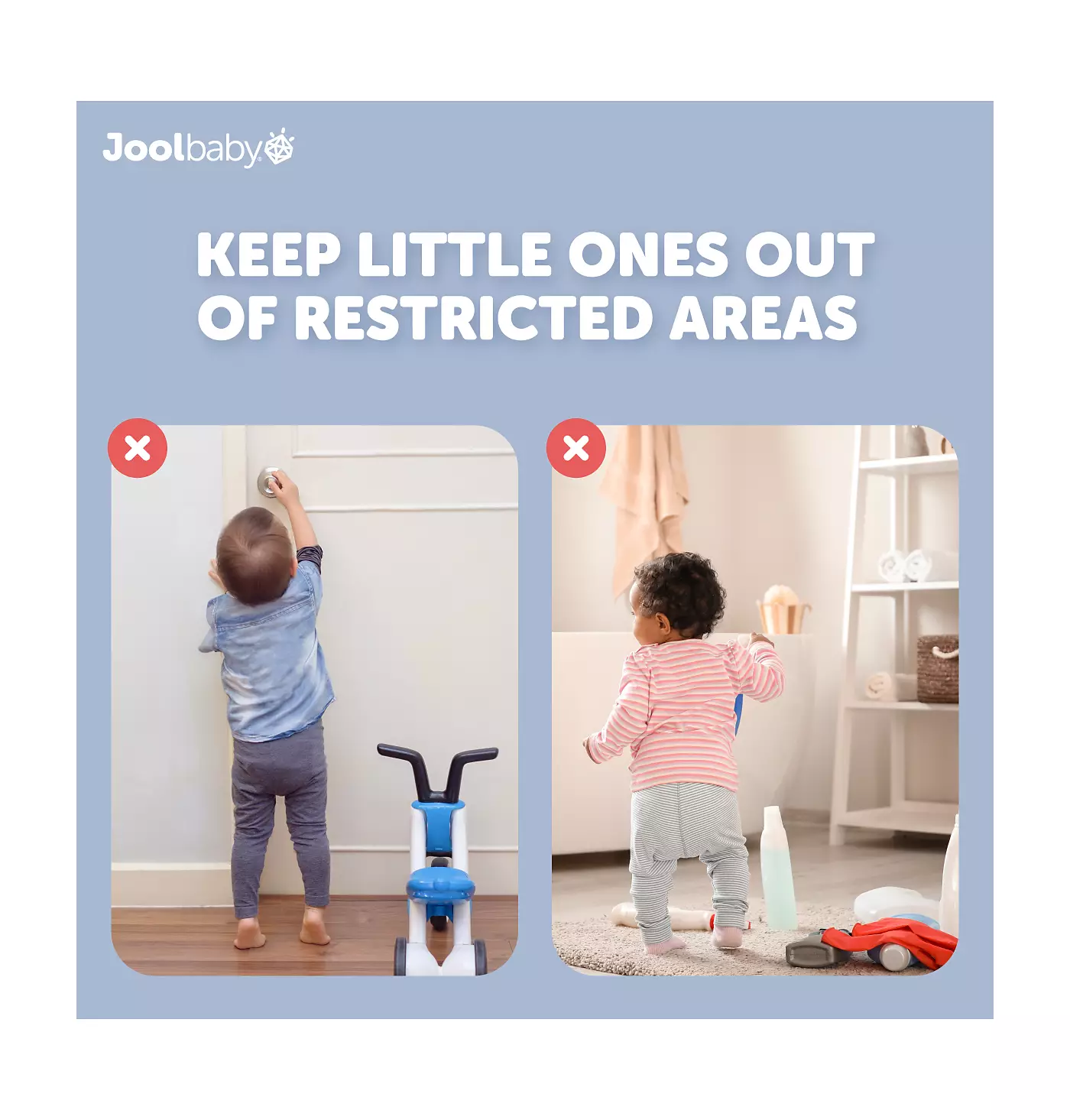 Накладки на дверные ручки для малышей Jool Baby, с защитой от детей, для безопасности сферических/круглых дверных ручек (4 шт. в упаковке)