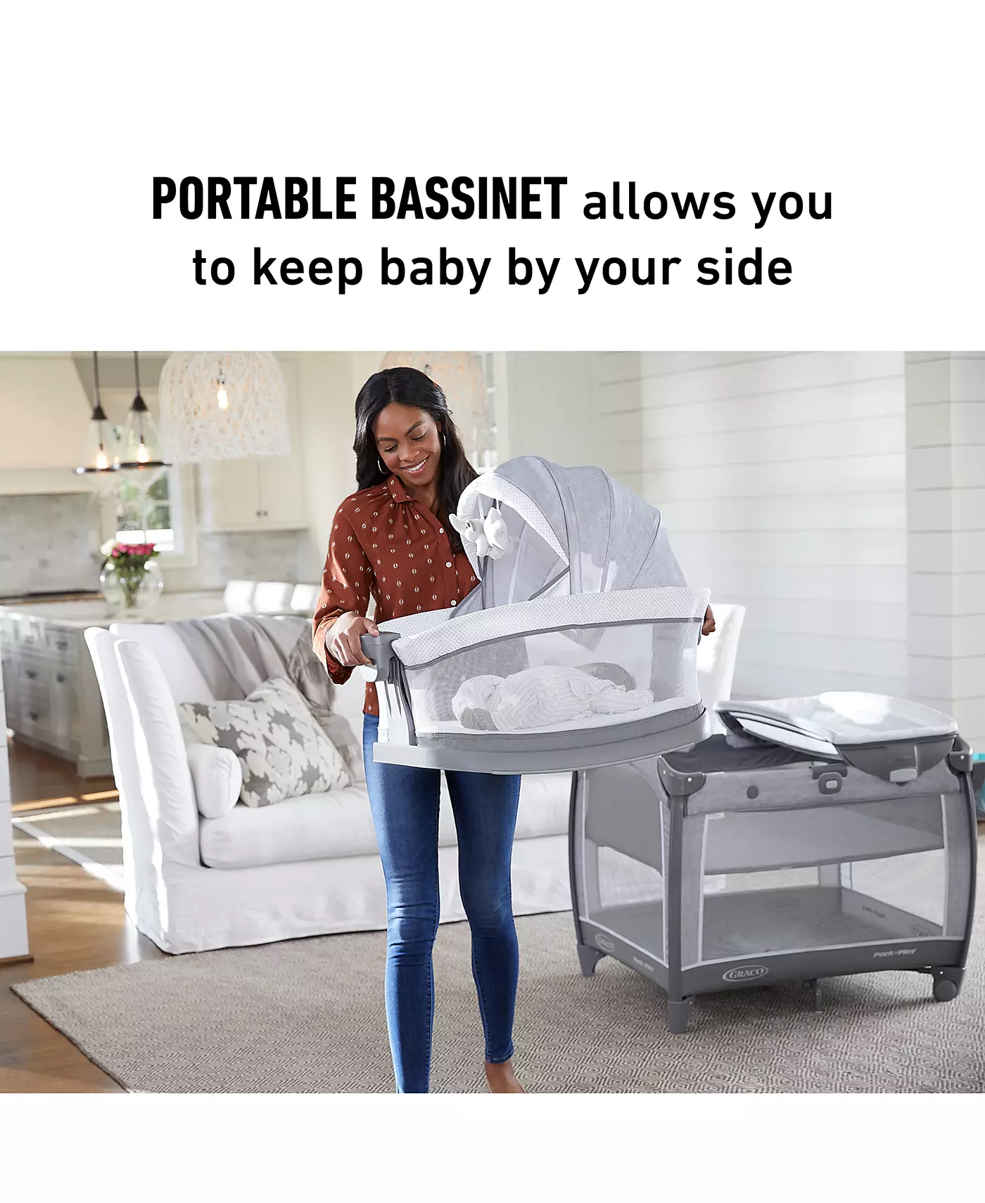 Детская кроватка Graco Pack 'n Play Day2Dream Bassinet Deluxe Playard