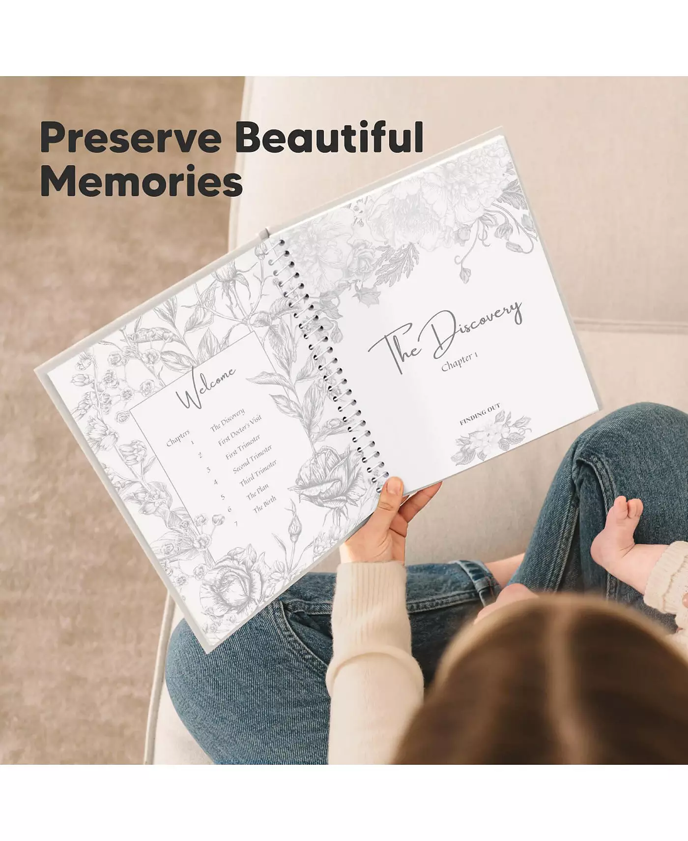 Журнал беременности KeaBabies, объявления о беременности, 80 страниц в твердом переплете для будущей мамы в подарок