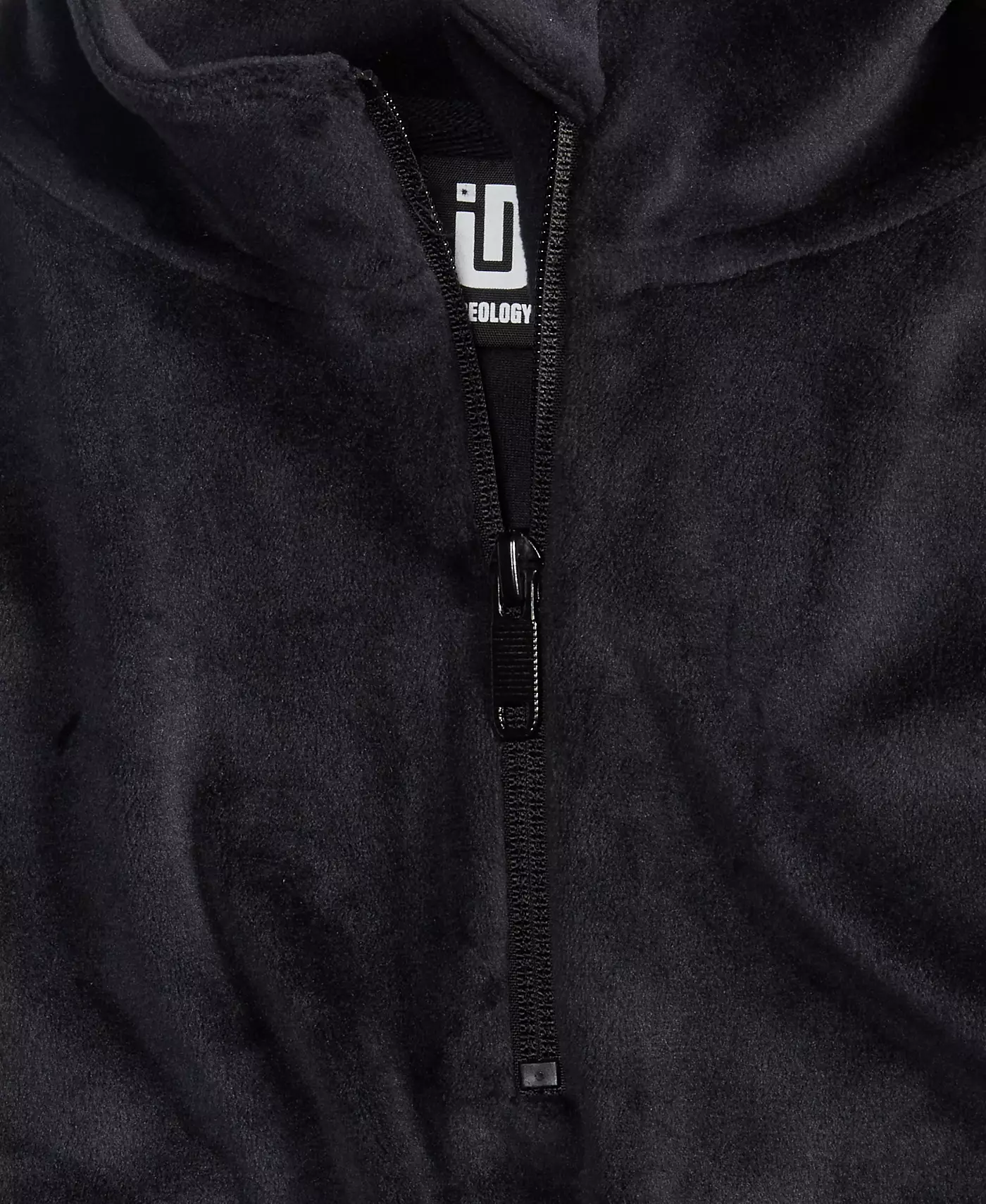 Велюровый топ ID Ideology Big Girls с застежкой-молнией на четверть, созданный для Macy's