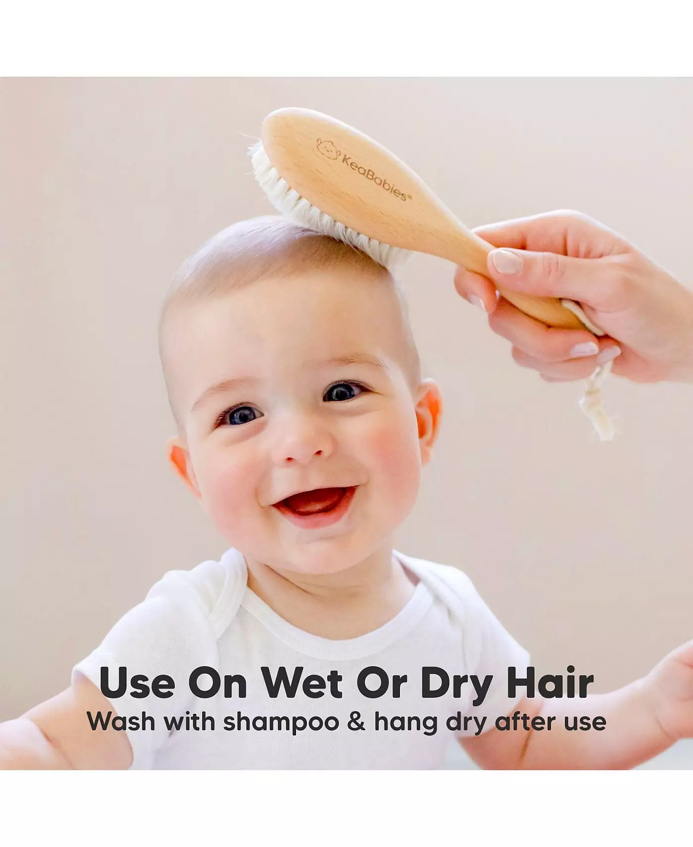 KeaBabies Детская щетка для волос, Овальная щетка-колыбель, Мягкая детская щетка для младенцев, Расческа для новорожденных девочек, мальчиков, Детская щетка для кожи головы