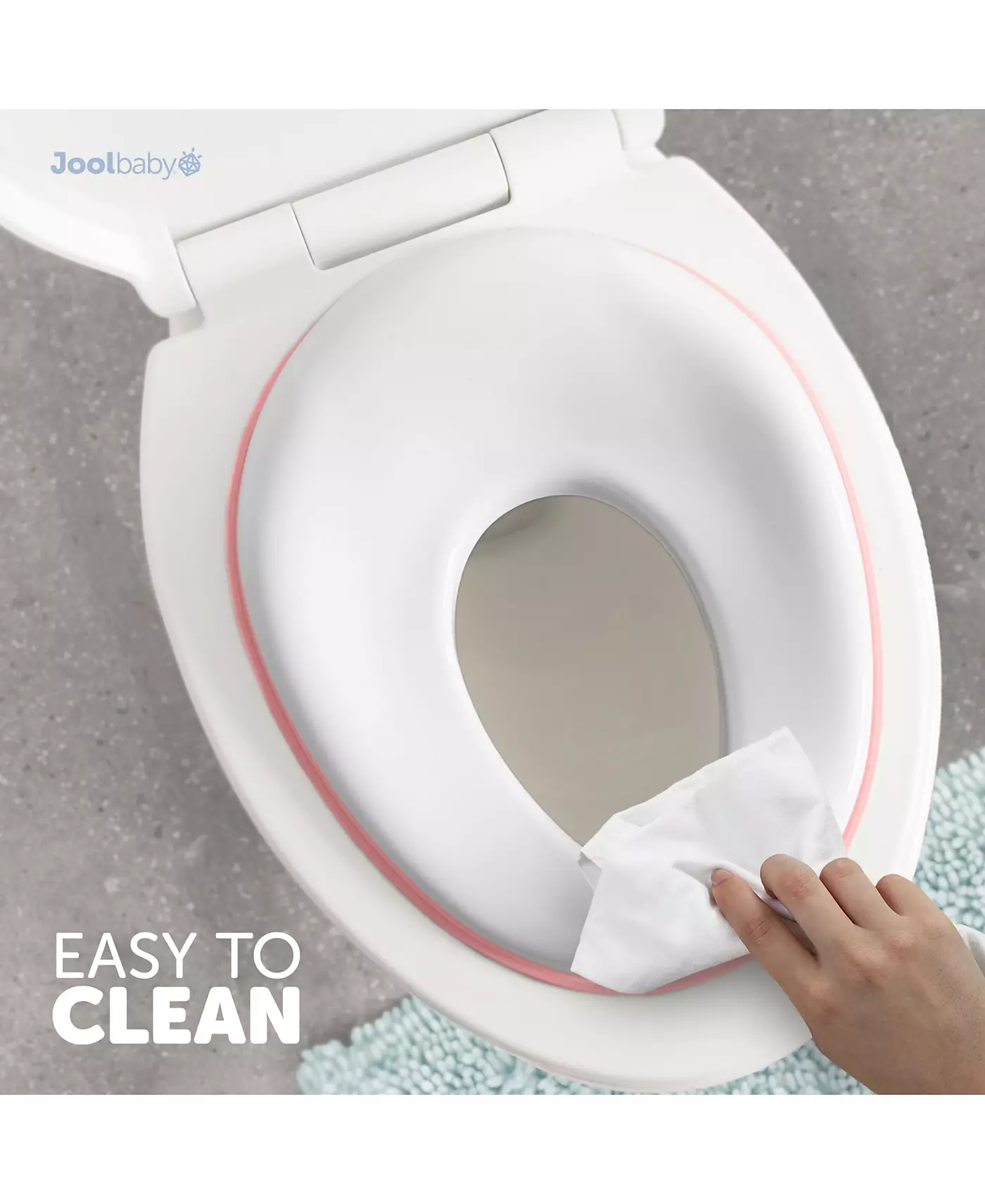 Детское сиденье для приучения к горшку Jool Baby - защита от брызг, нескользящее покрытие и бесплатный крючок для хранения - унисекс