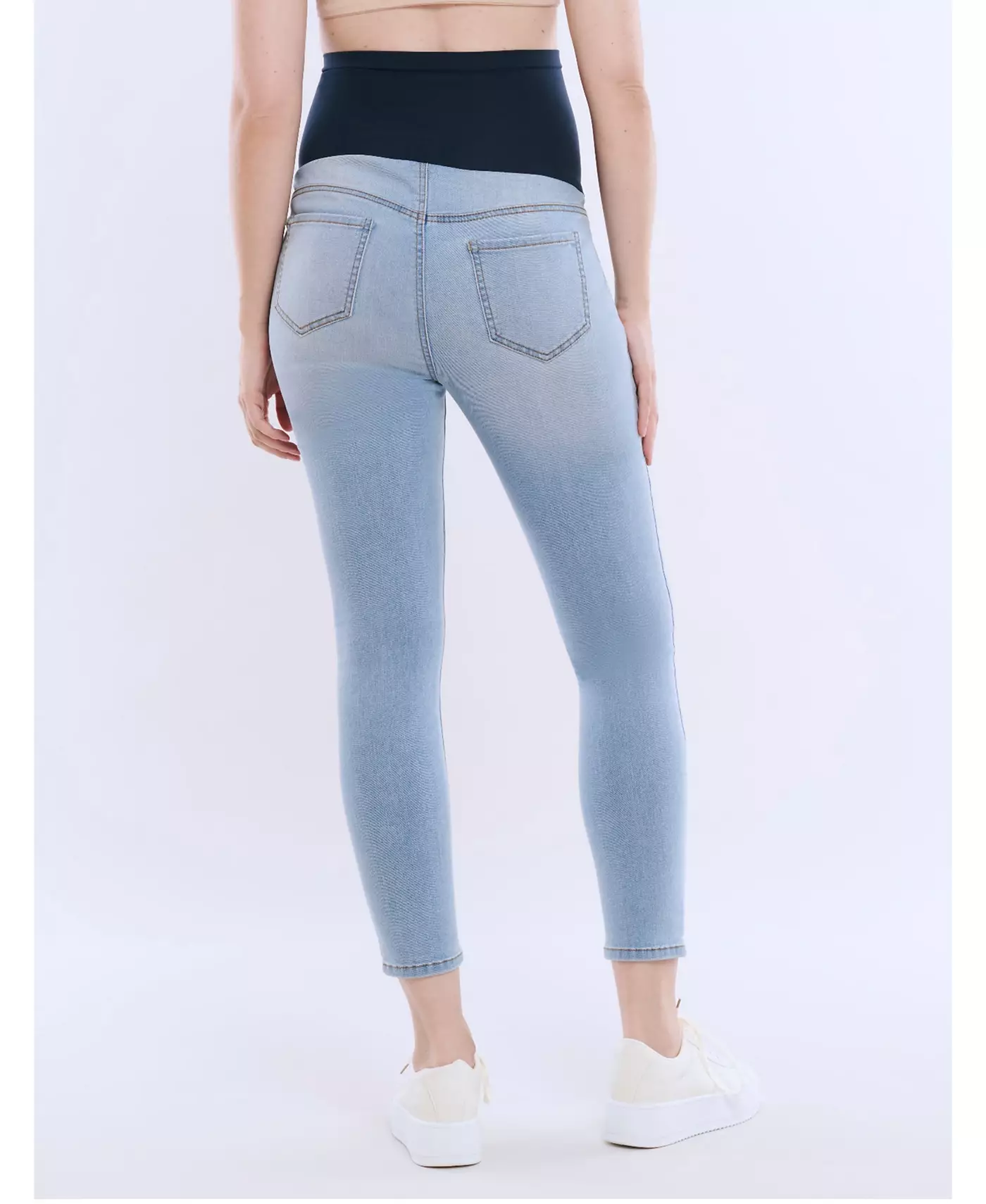 Материнство Материнство Женские секретные джинсы Fit Over the Belly Длина до щиколотки Узкие джинсы - Материнство Материнство