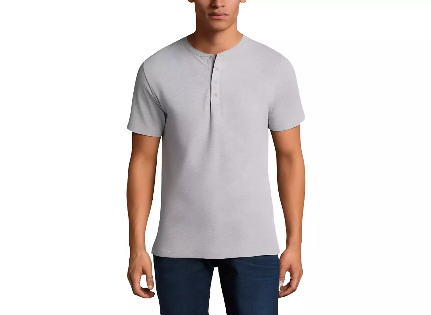 Футболка KingSize Big & Tall Shrink-Less Long Lightweight Henley