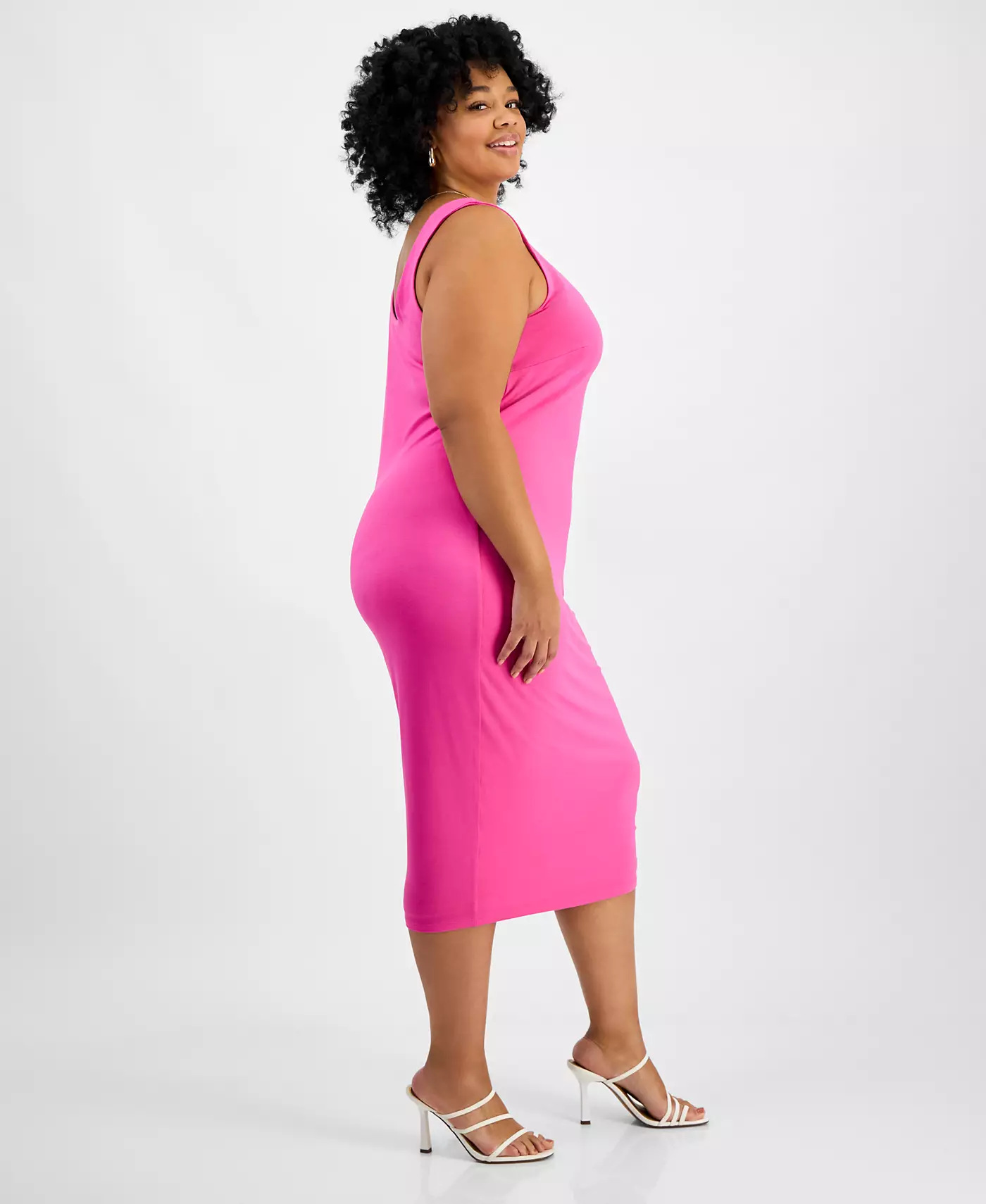 Платье-миди без рукавов в стиле «трендовый плюс» от Bar III