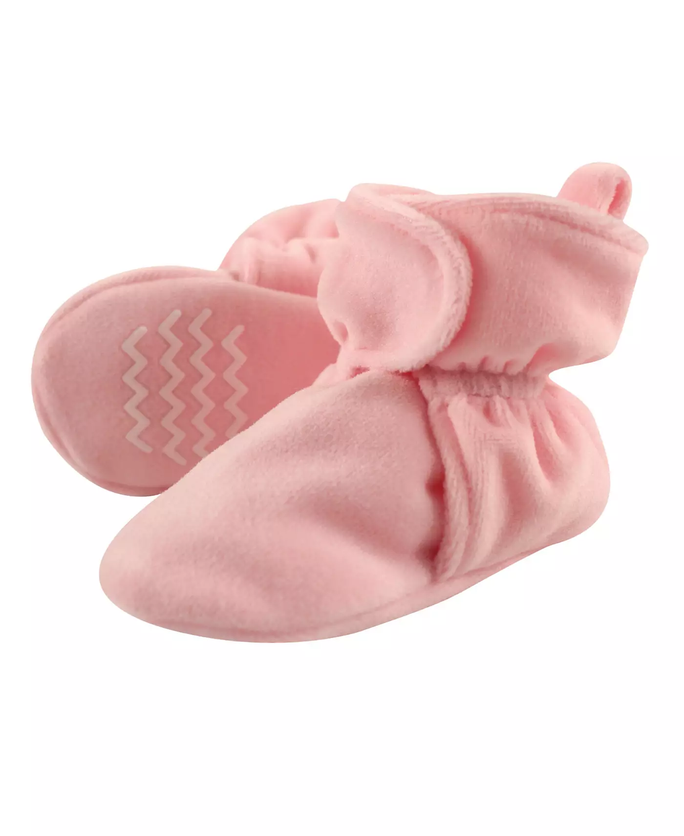 Hudson Baby Детские пинетки Hudson Cozy Velour, светло-розовые, 0-6 месяцев
