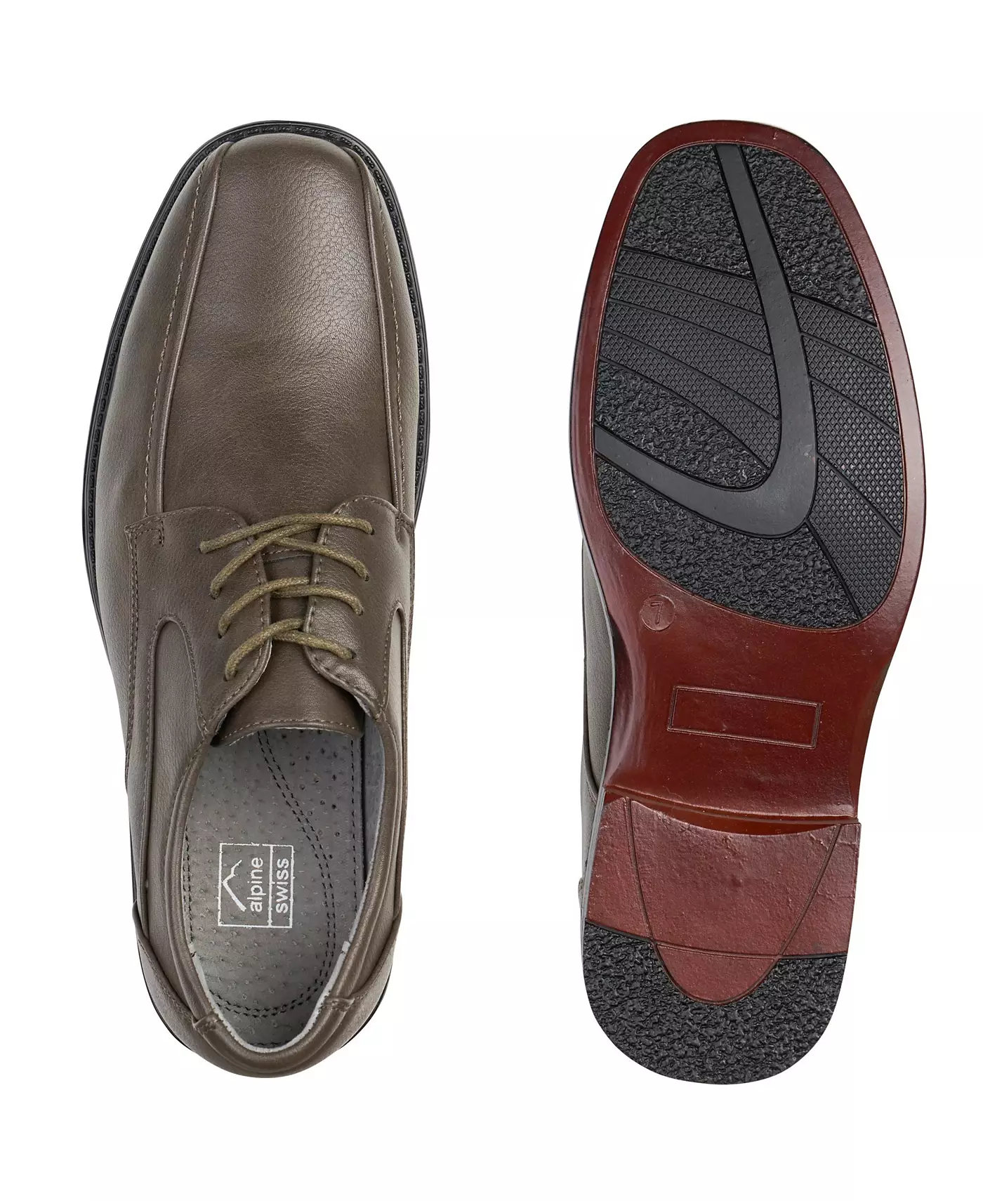 Мужские туфли Alpine Swiss AlpineSwiss Oxford Dress Shoes Lace Up Leather Baseball Stitch Loafer