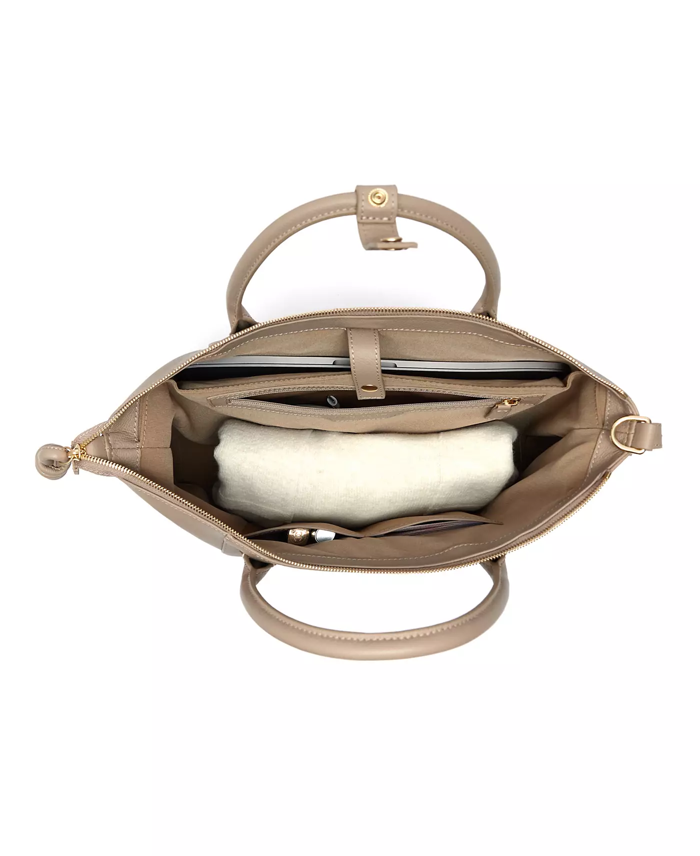 Большой кожаный рюкзак-тоут Esin Akan Wimbledon