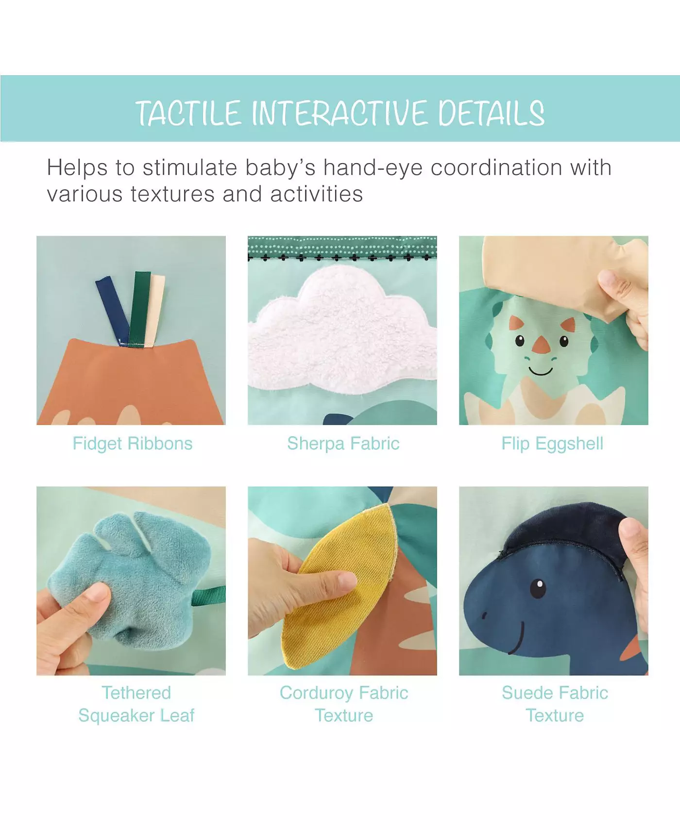 Peanutshell Dino 7-в-1 Игровой комплекс и игровой коврик для малышей