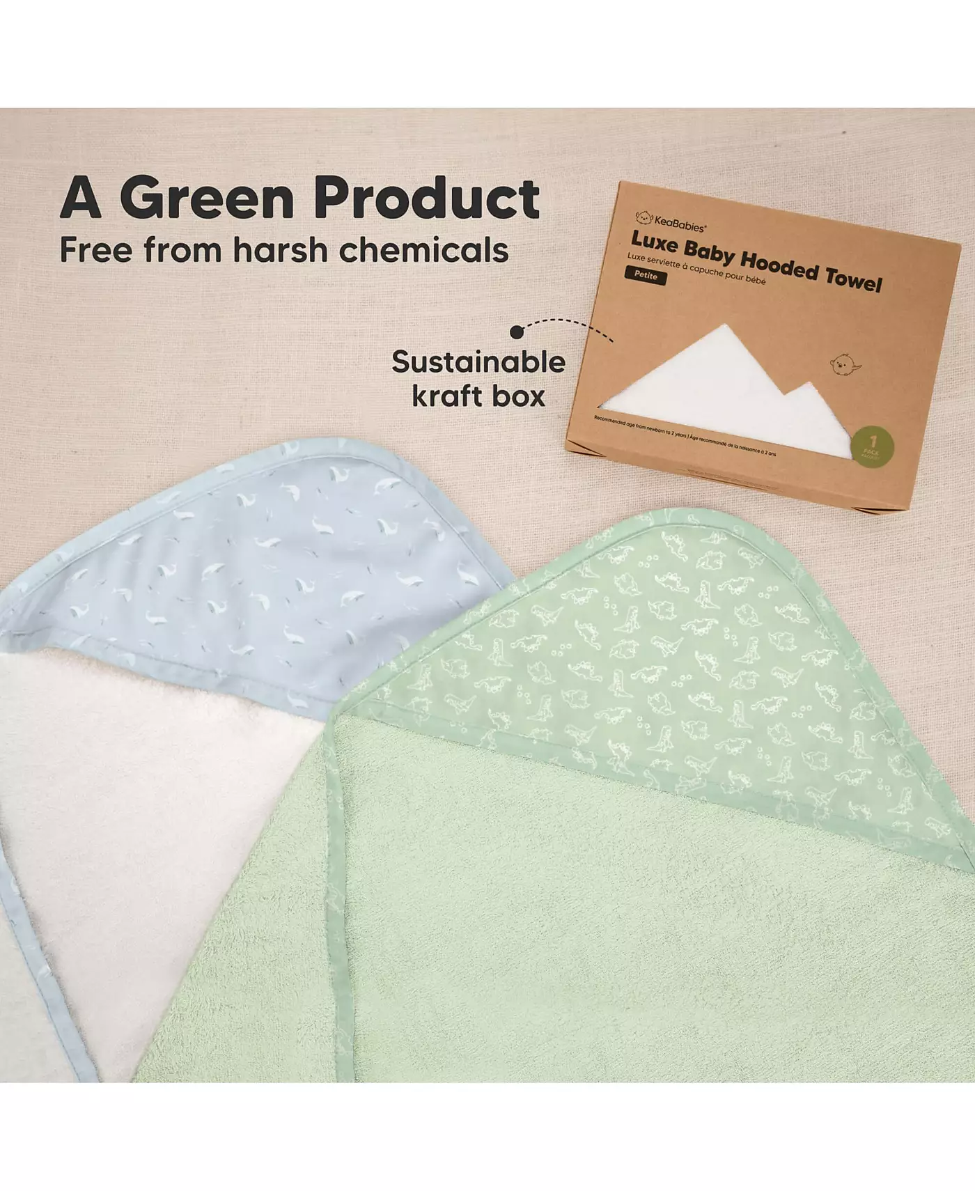 Полотенце с капюшоном KeaBabies Luxe для младенцев, органическое детское банное полотенце, детские полотенца с капюшоном, детское пляжное полотенце для новорожденных, дети