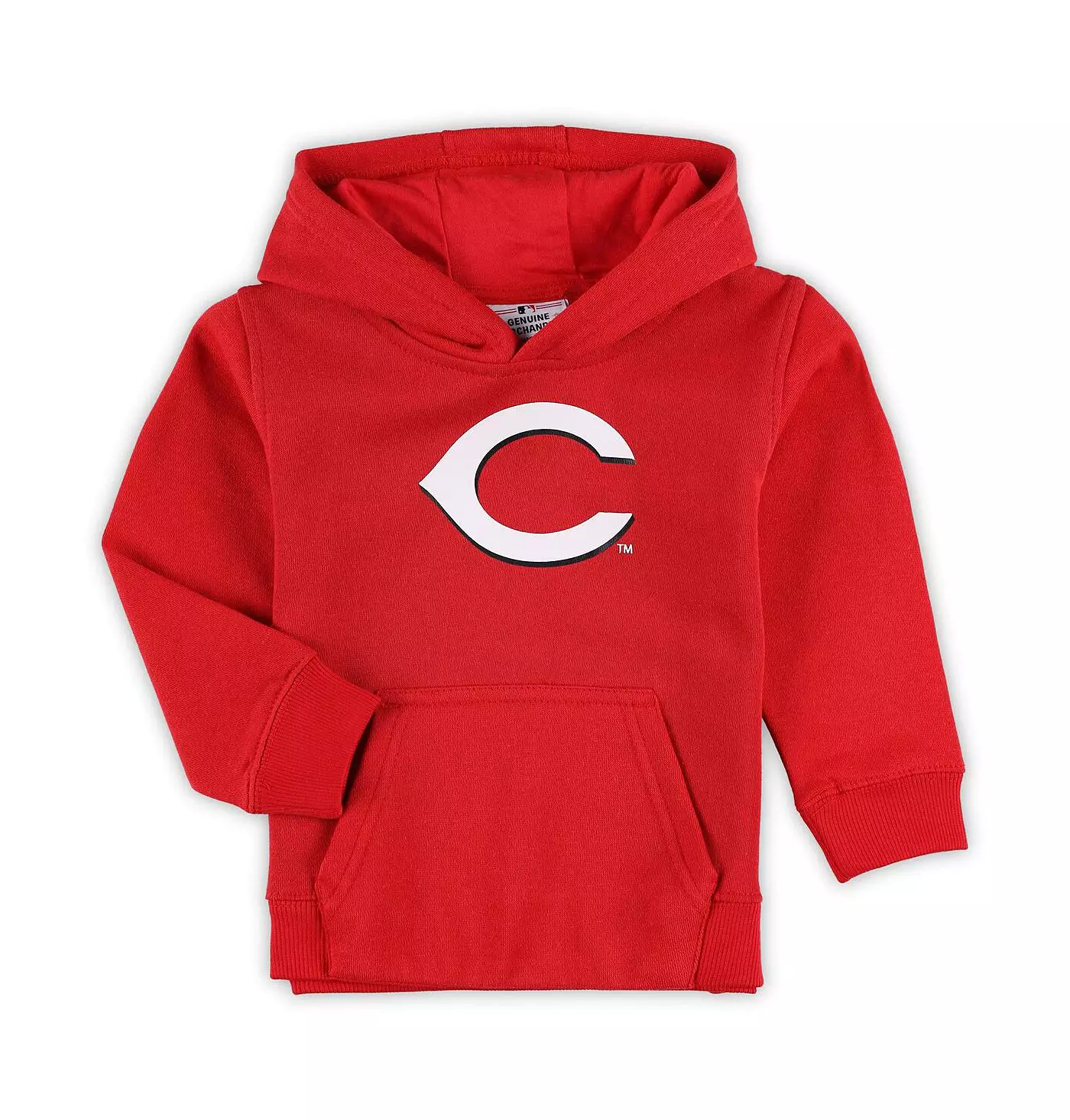 Outerstuff Малыши Мальчики и Девочки Красный Cincinnati Reds Команда Основной Логотип Флисовый Пуловер Толстовка