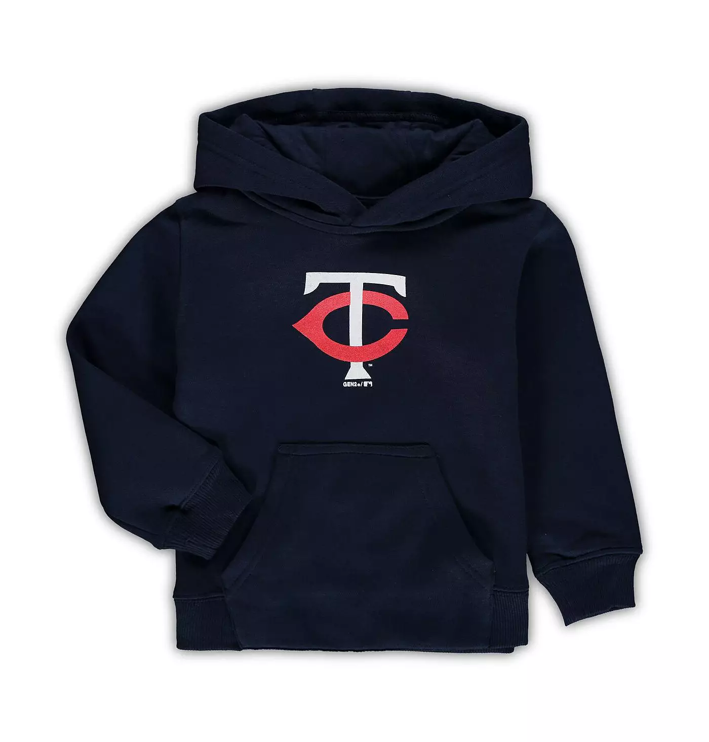 Outerstuff Малыши Мальчики и Девочки Темно-синий Minnesota Twins Основной Логотип Пуловер Толстовка