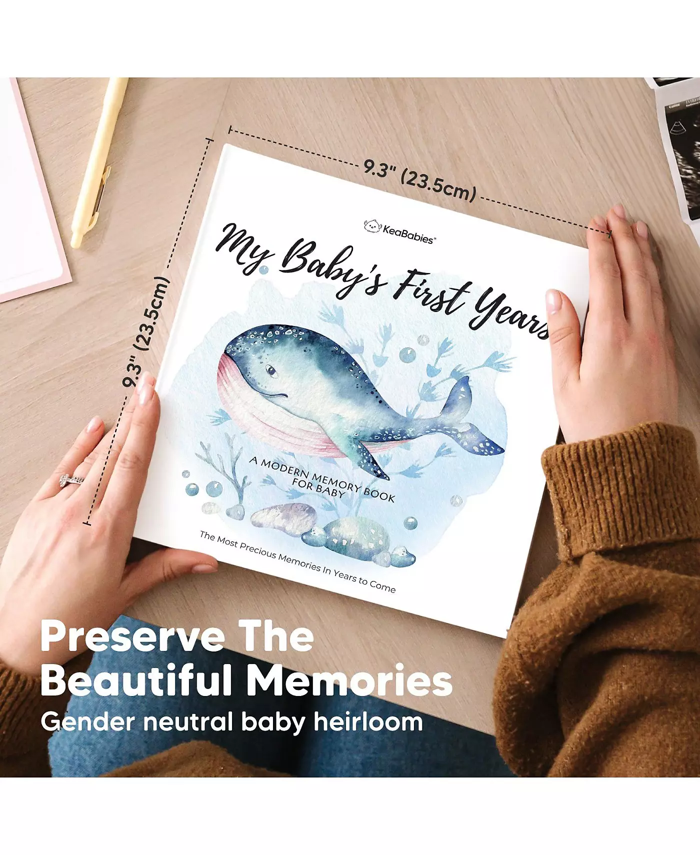 KeaBabies Craft Baby Memory Book, детские книги для первых 5 лет, 90 страниц, памятный дневник для девочек и мальчиков