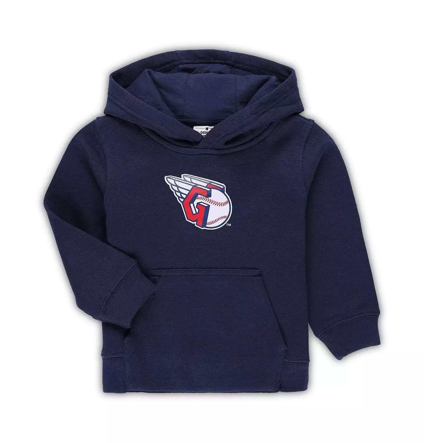 Outerstuff Малыши Мальчики и Девочки Navy Cleveland Guardians Команда Primary Логотип Флисовый Пуловер Толстовка