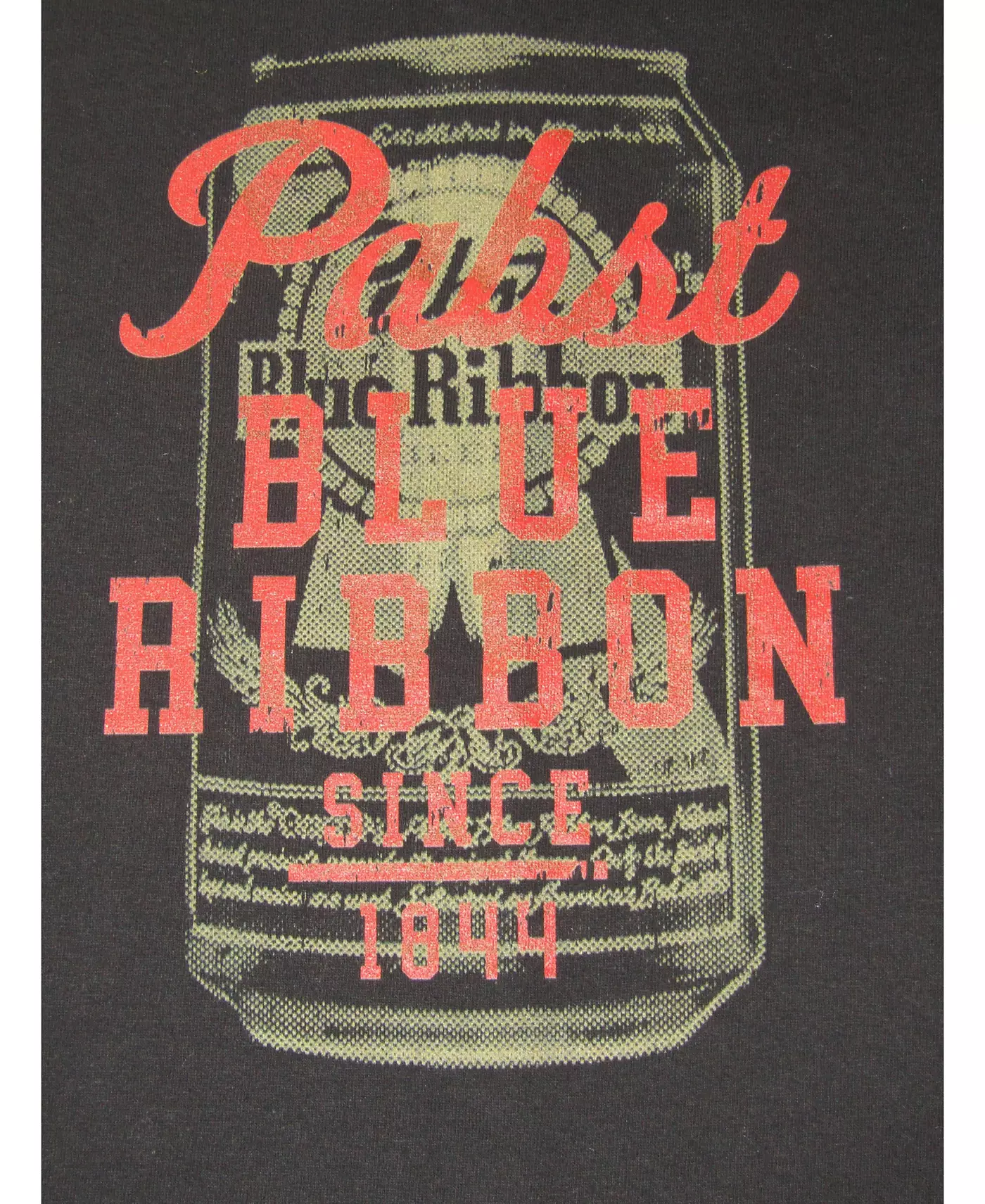 Кружка Pabst Blue Ribbon Big & Tall с пеной и логотипом, черная, с графическим принтом, 4XL