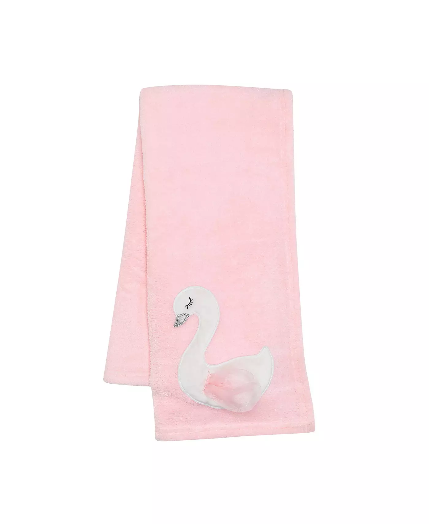 Детское одеяло Bedtime Originals Blossom Pink/White Swan из кораллового флиса