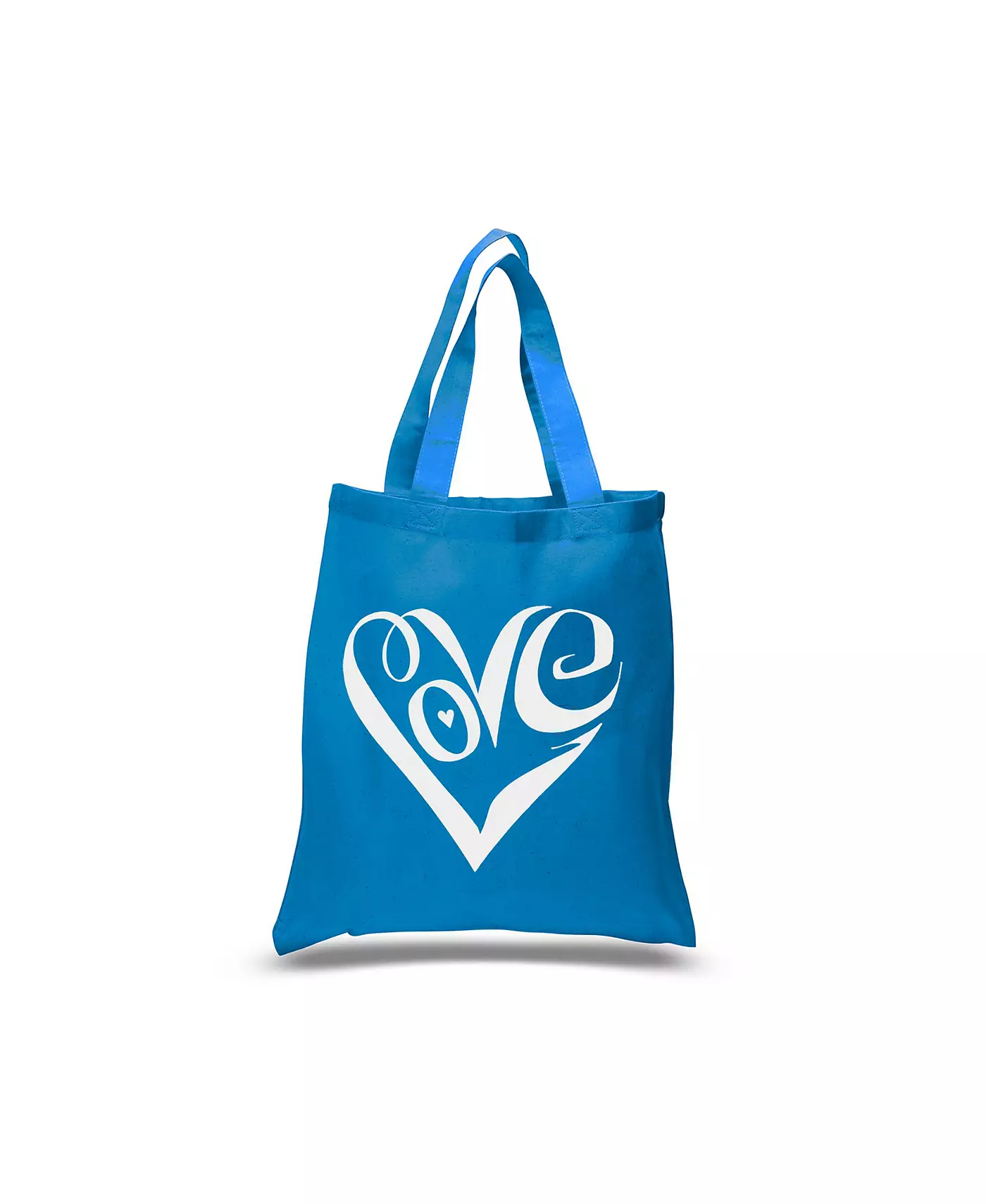 LA Pop Art Script Love Heart - Маленькая сумка-тоут с надписью Word Art