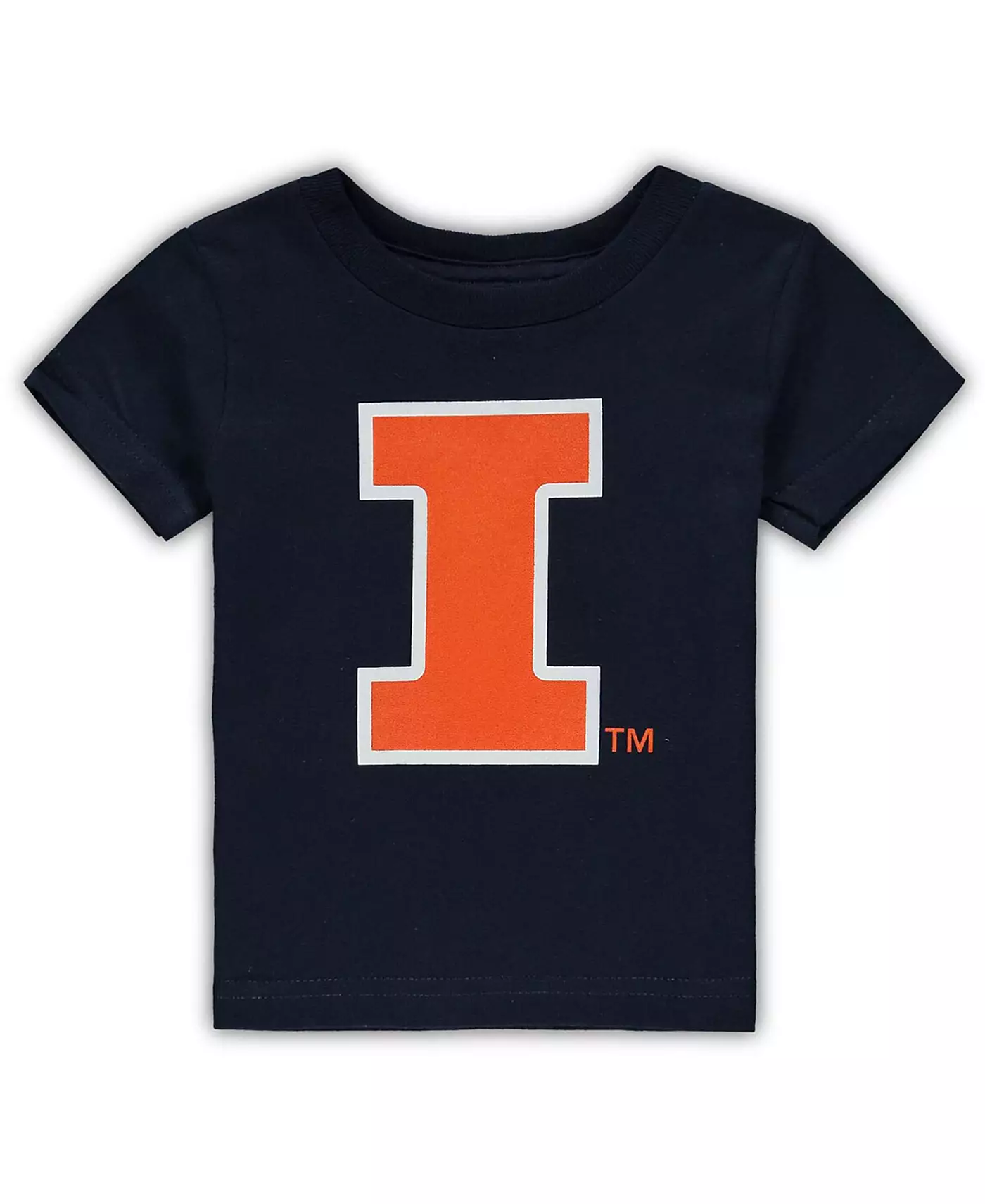 Футболка с большим логотипом Two Feet Ahead Infant Navy Illinois Fighting Illini