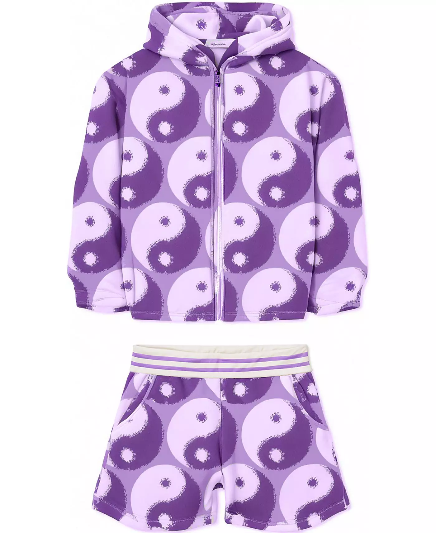 Толстовка с капюшоном на молнии от Kensie Big Girl из французского терри