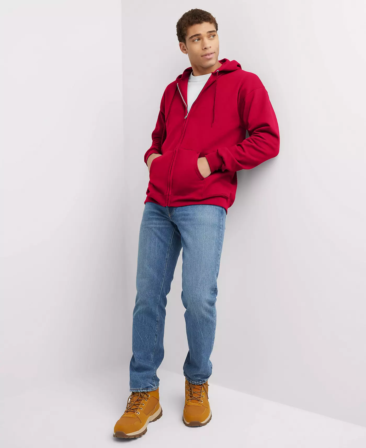 Мужская толстовка с капюшоном Hanes Ultimate Full-Zip Heavyweight Fleece Hoodie