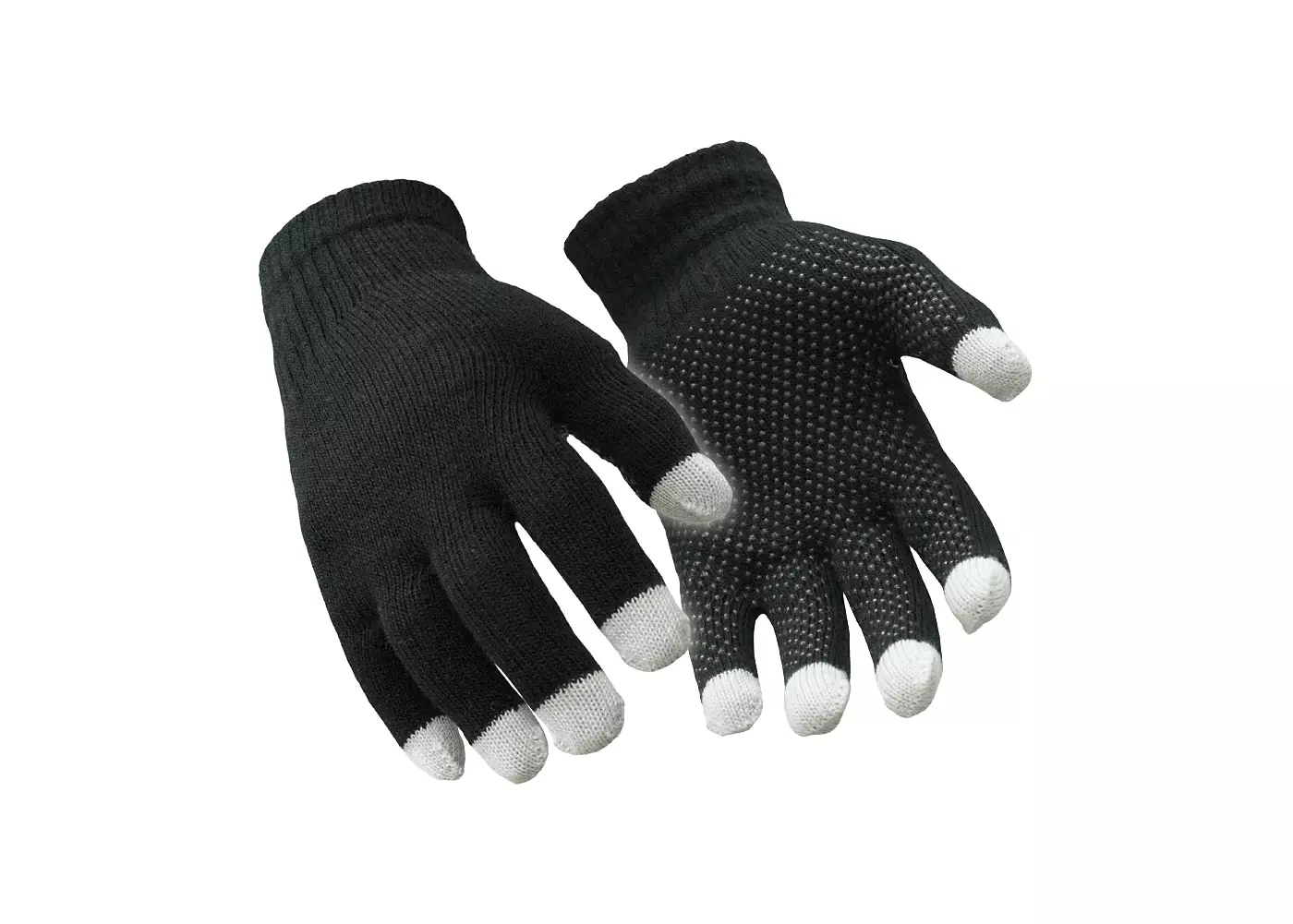 Мужские перчатки RefrigiWear для сенсорных экранов — теплые и прочные с токопроводящими кончиками пальцев