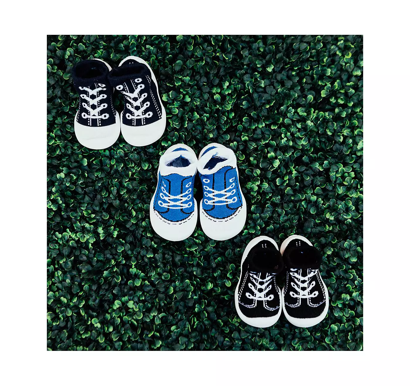 Komuello Младенческая Девочки Мальчик Дышащие Моющиеся Нескользящие Носки Кроссовки - Черный